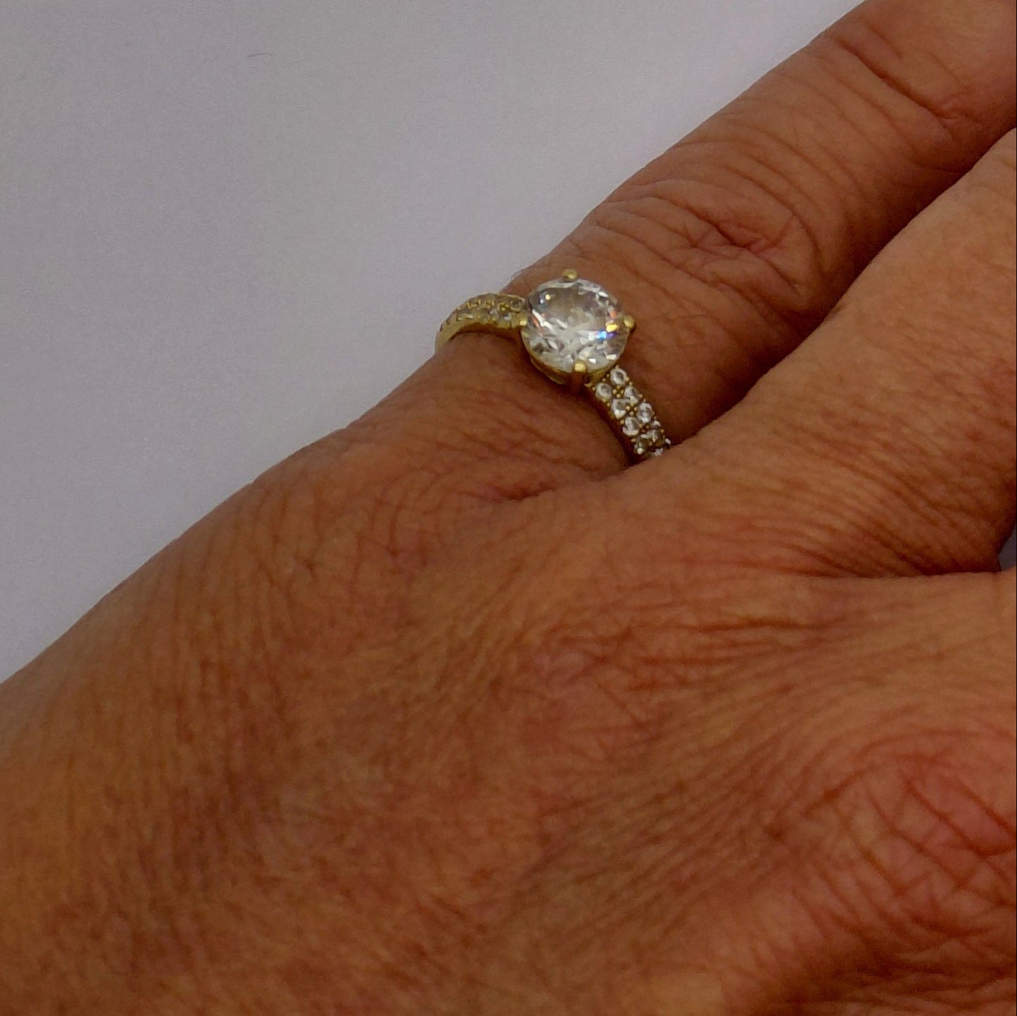 Bague en or jaune 18K Taille-51