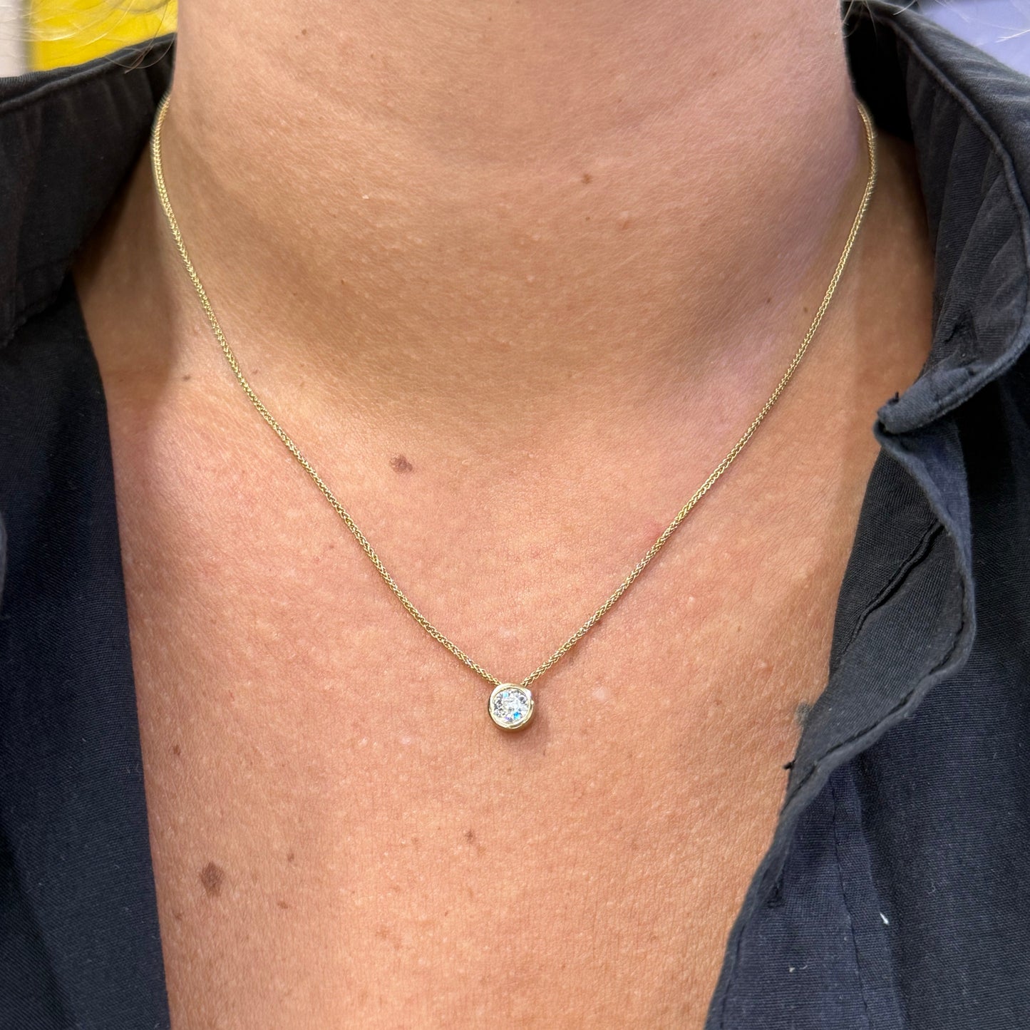 Collier Princesse Or Jaune 18k 3.06 Grs