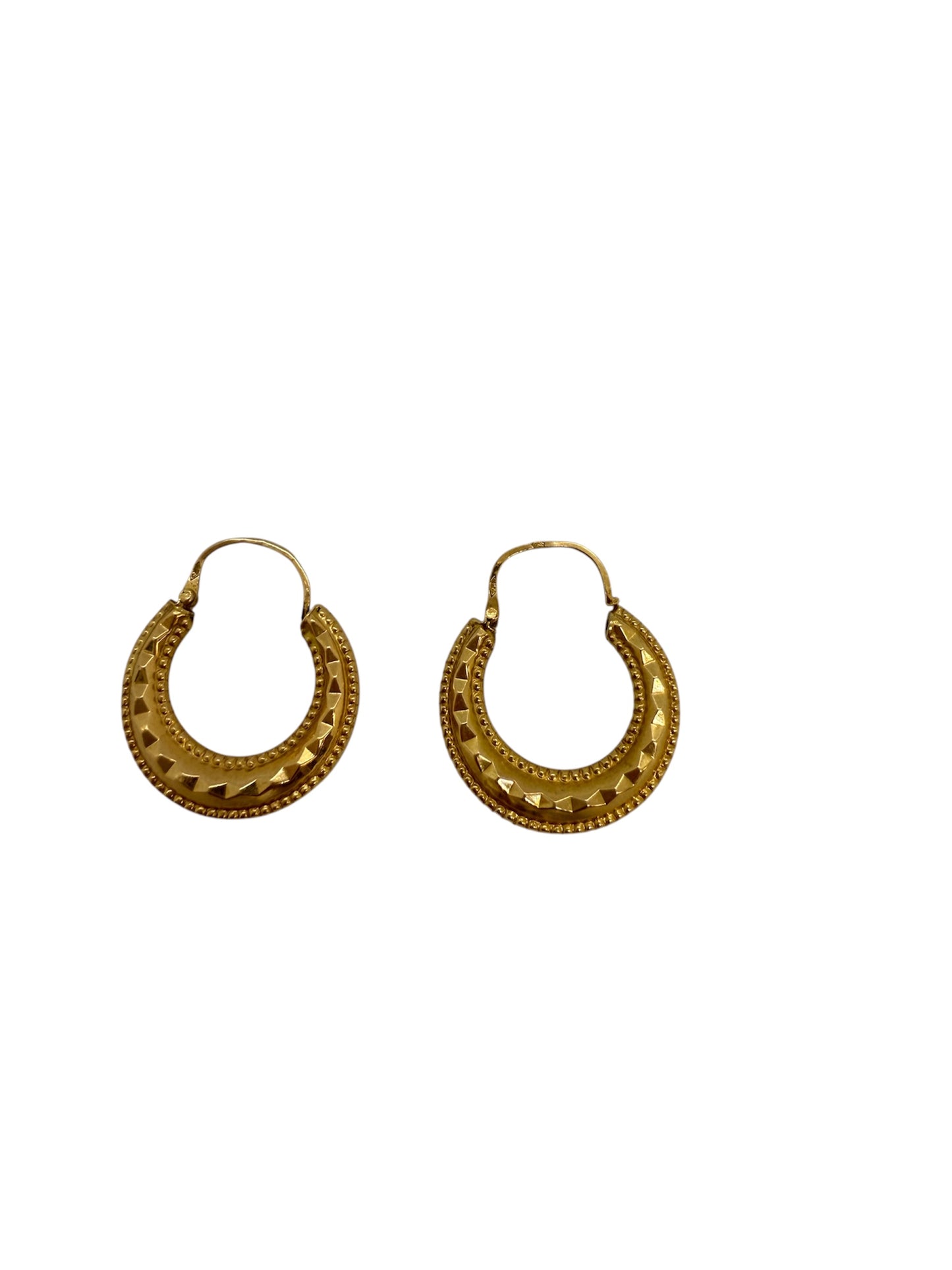 Boucles d'oreilles Créoles en Or Jaune 18K 2.04 Grs