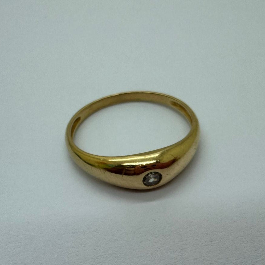 Bague Chevalière en Or Jaune 18K Taille-53