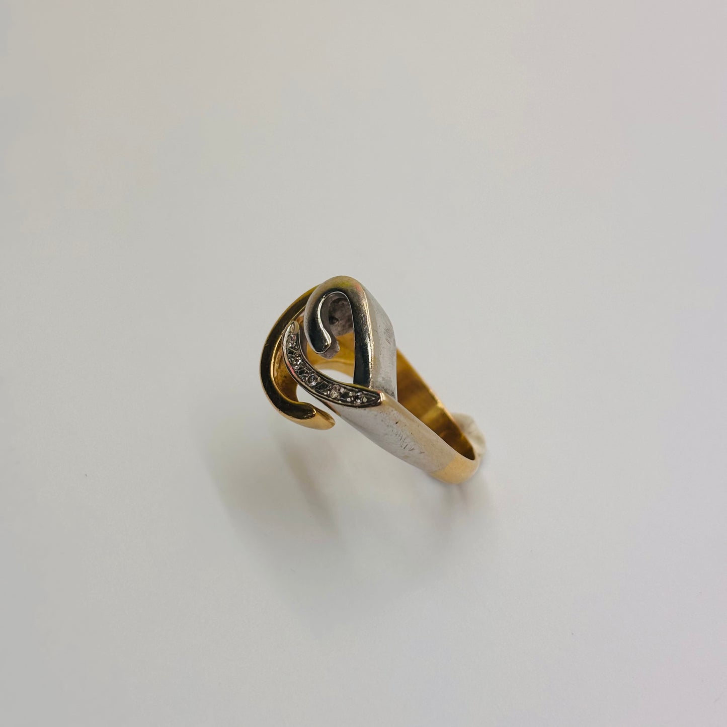 Bague en or 18K avec diamants Taille-52