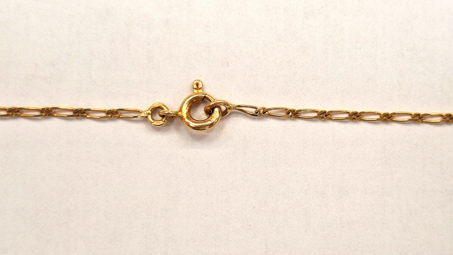 Collier Princesse en Or Jaune 18K Anneau Ressort