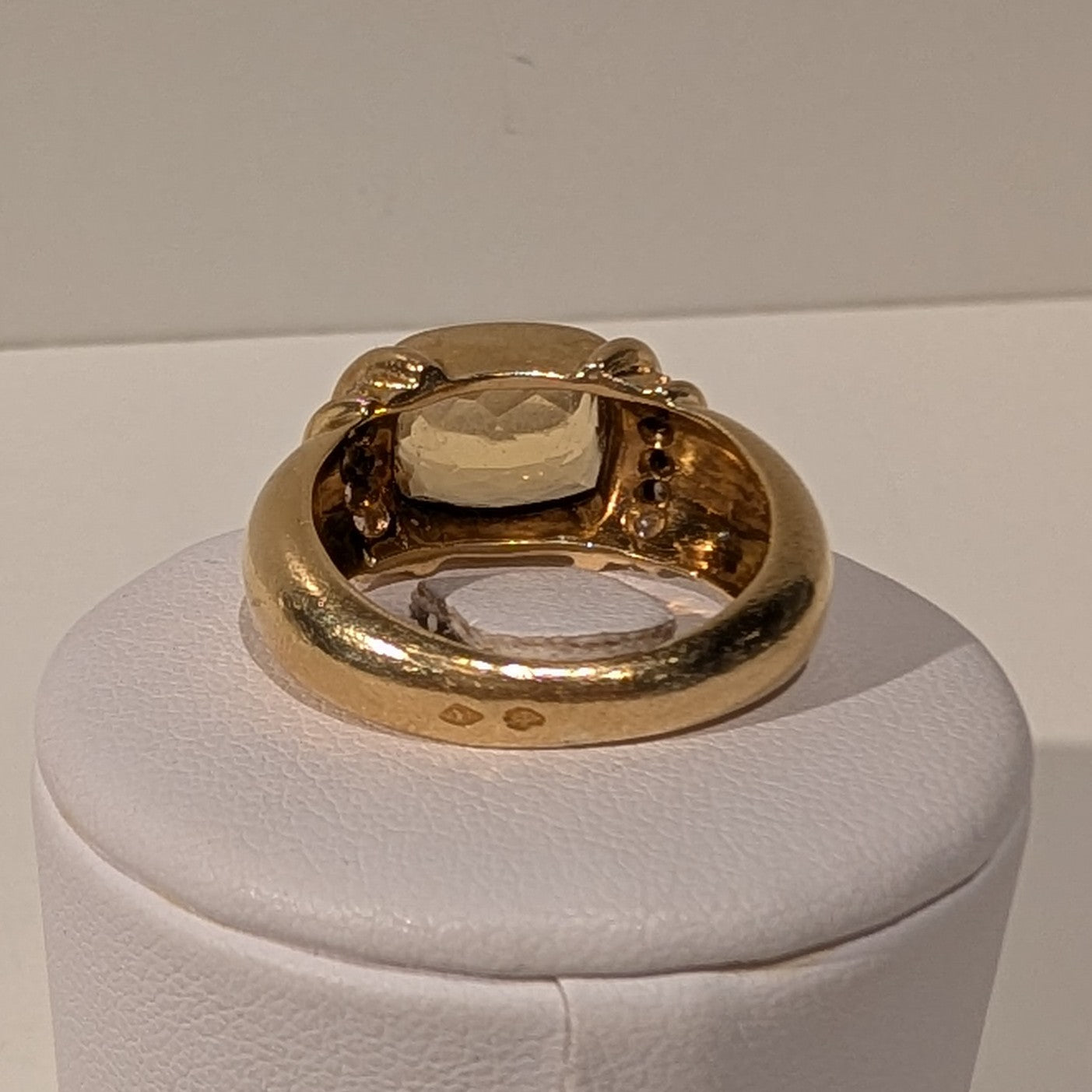 Bague Tank en Or Jaune 18K Taille-58