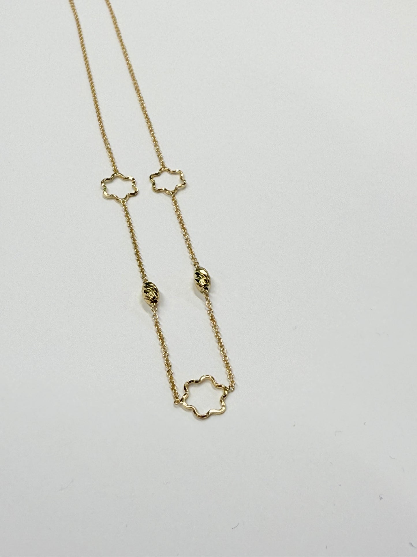 Collier Ras du Cou Or Jaune 18k Forçat Lg 46cm