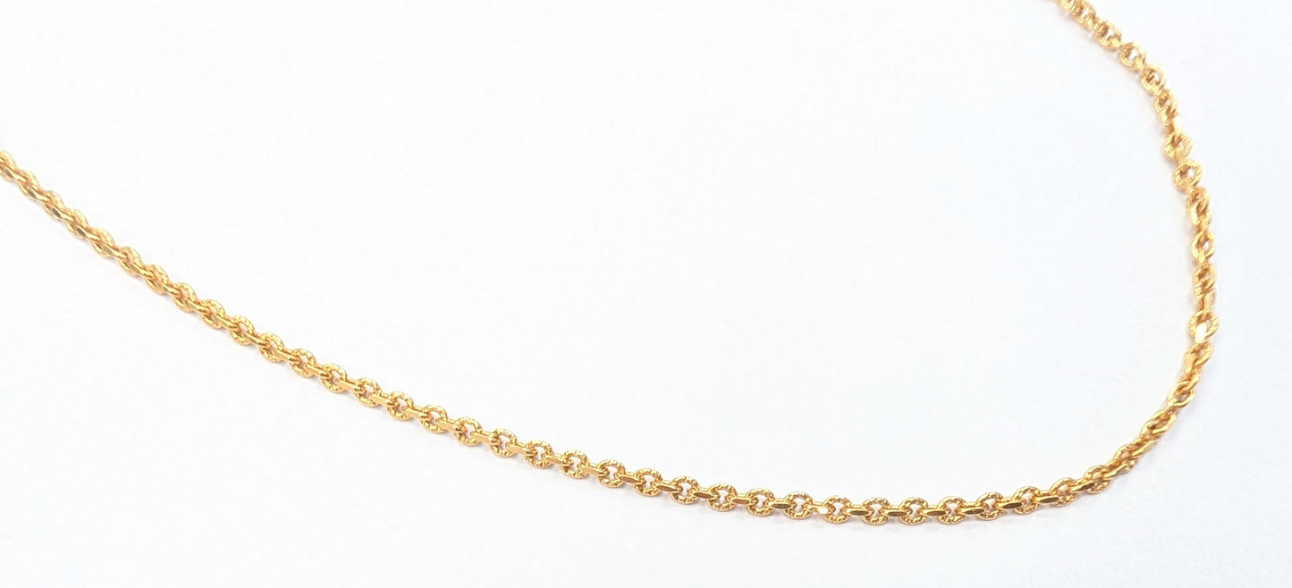 Collier Princesse Jaseron Or Jaune 18K 8.05 Grs