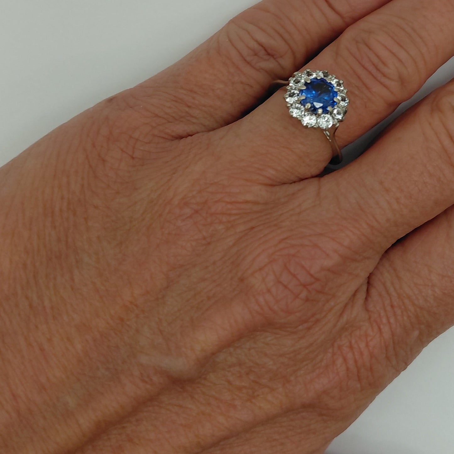 Bague Marguerite en Or Jaune et Blanc 18K Taille-54