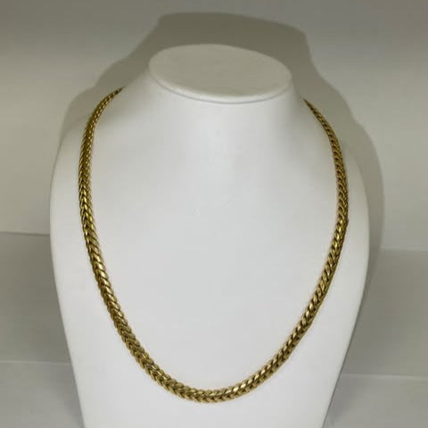 Collier Ras du Cou en Or Jaune 18K 19.30 Grs