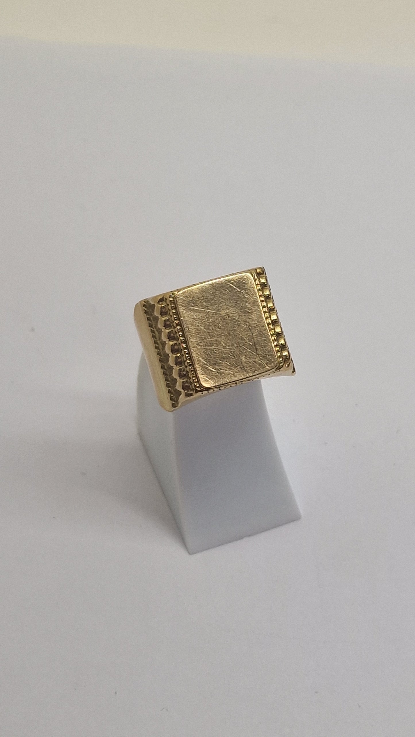 Bague Chevalière en Or Jaune 18K Taille-67