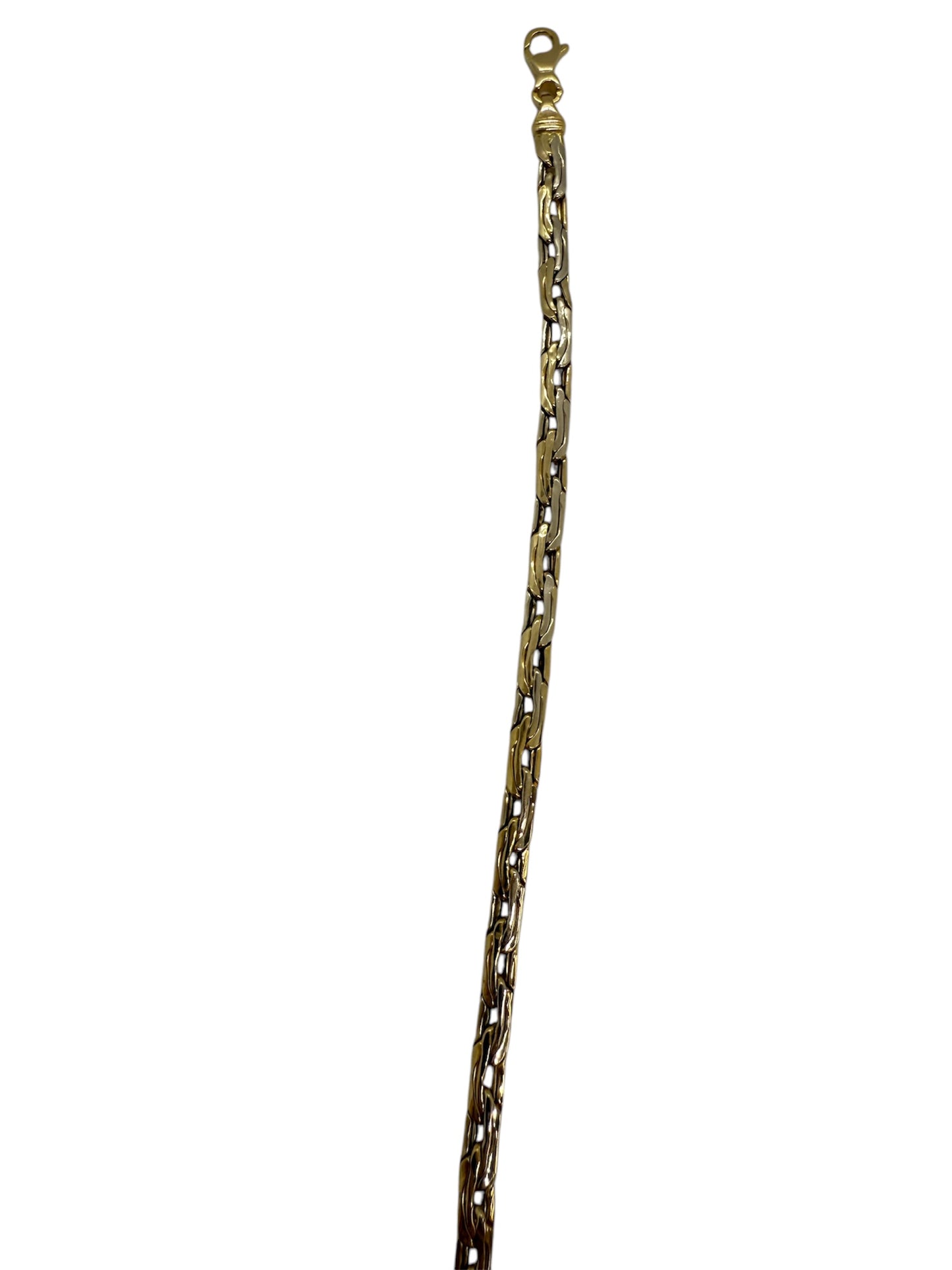 Collier Ras du Cou Or Jaune 18K Maille Haricot