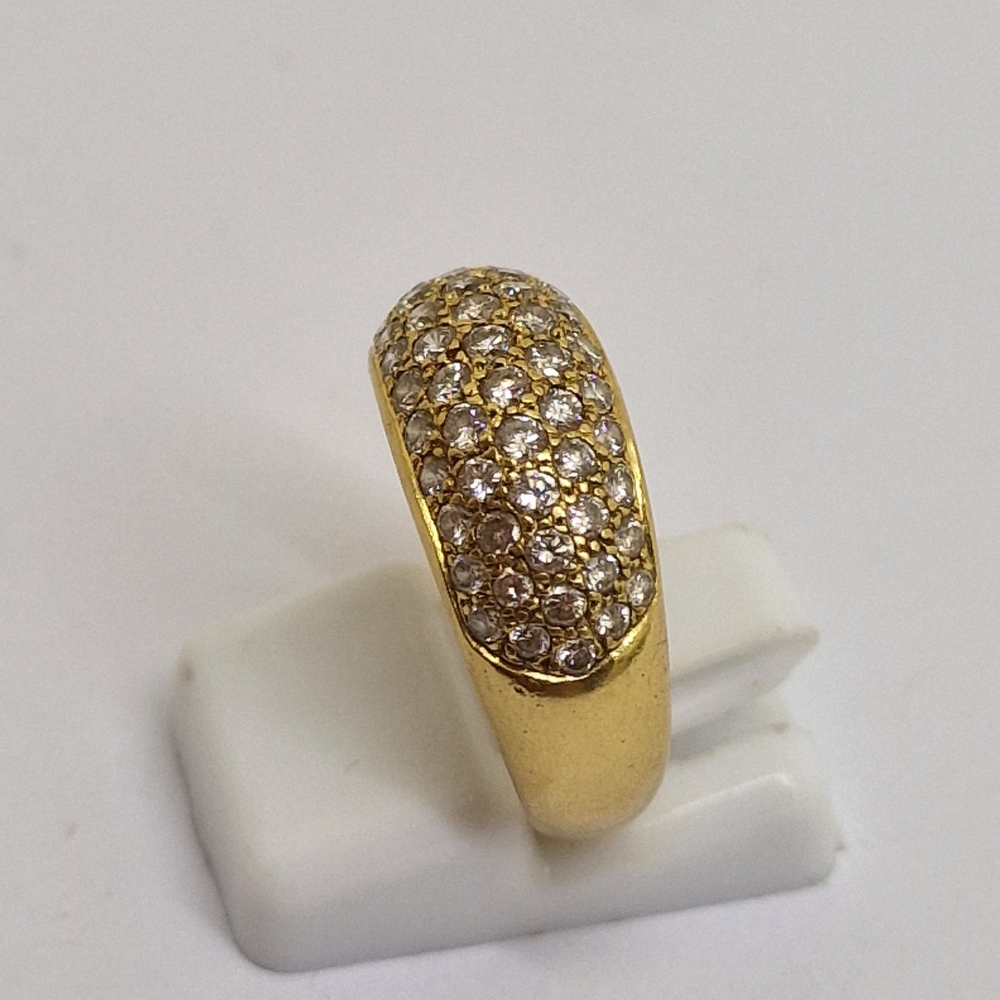 Bagues en Or Jaune avec Diamants 18 carats Taille-55