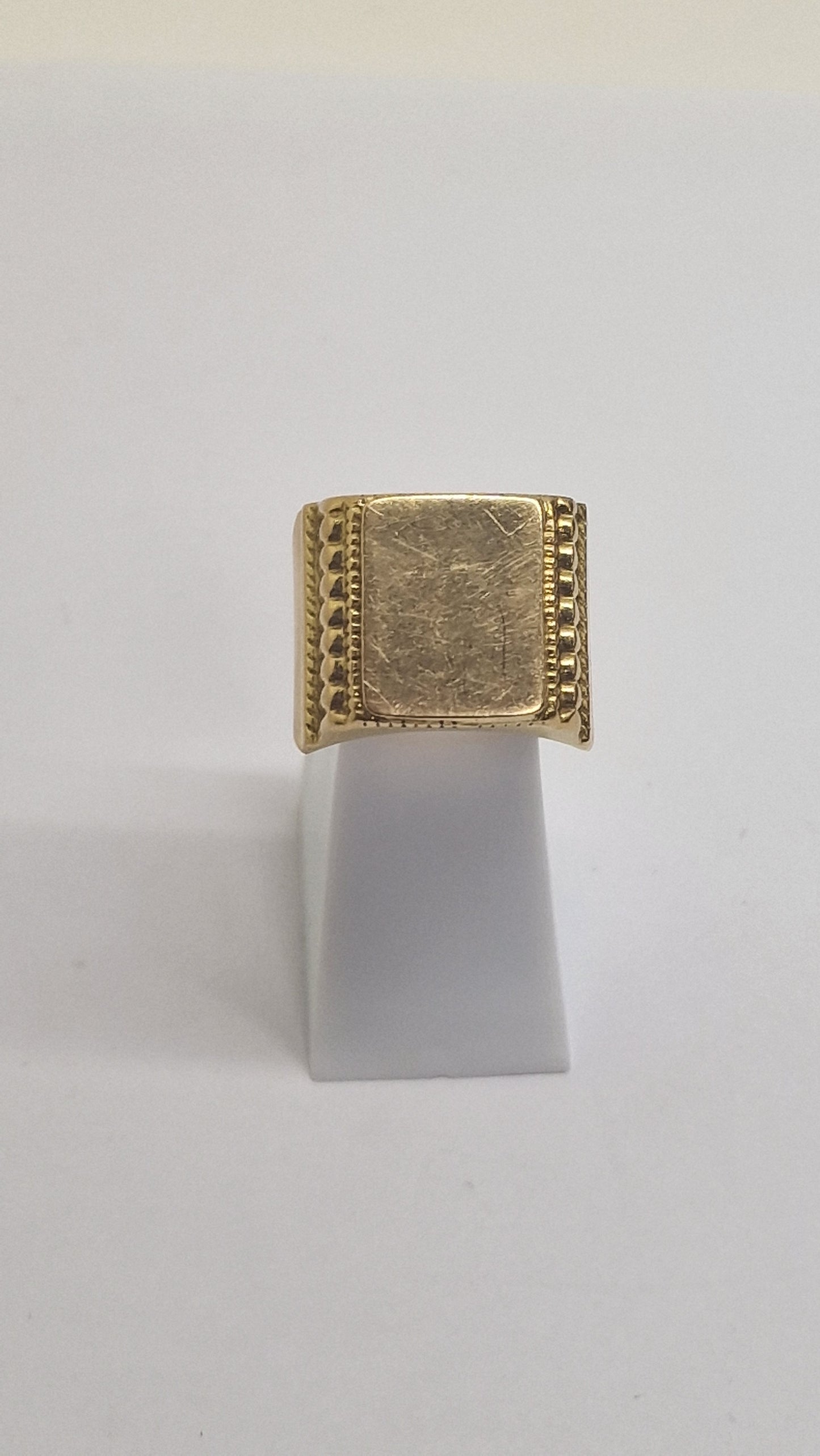 Bague Chevalière en Or Jaune 18K Taille-67
