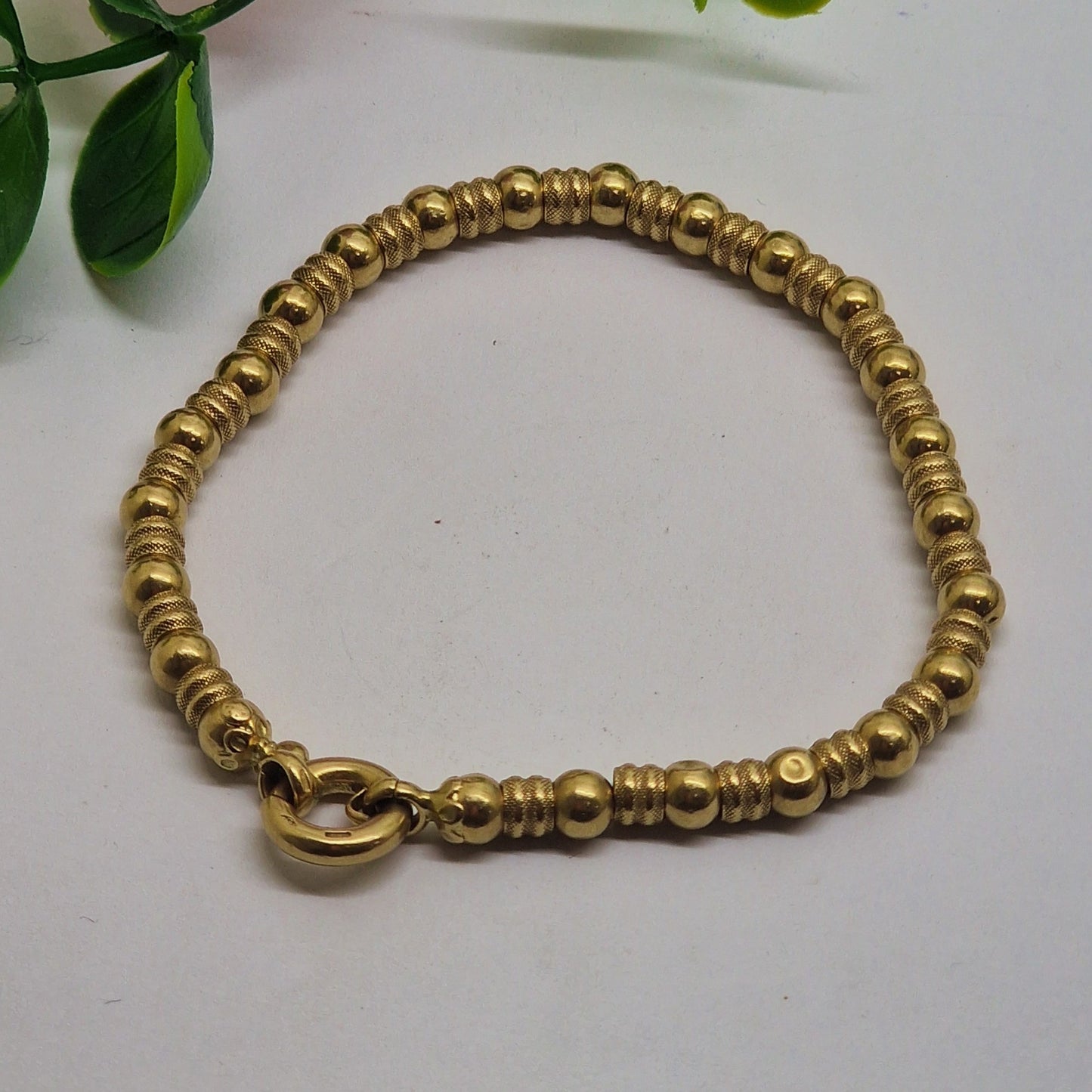 Bracelet Maillon Fantaisie Or Jaune 18 Carats 19cm