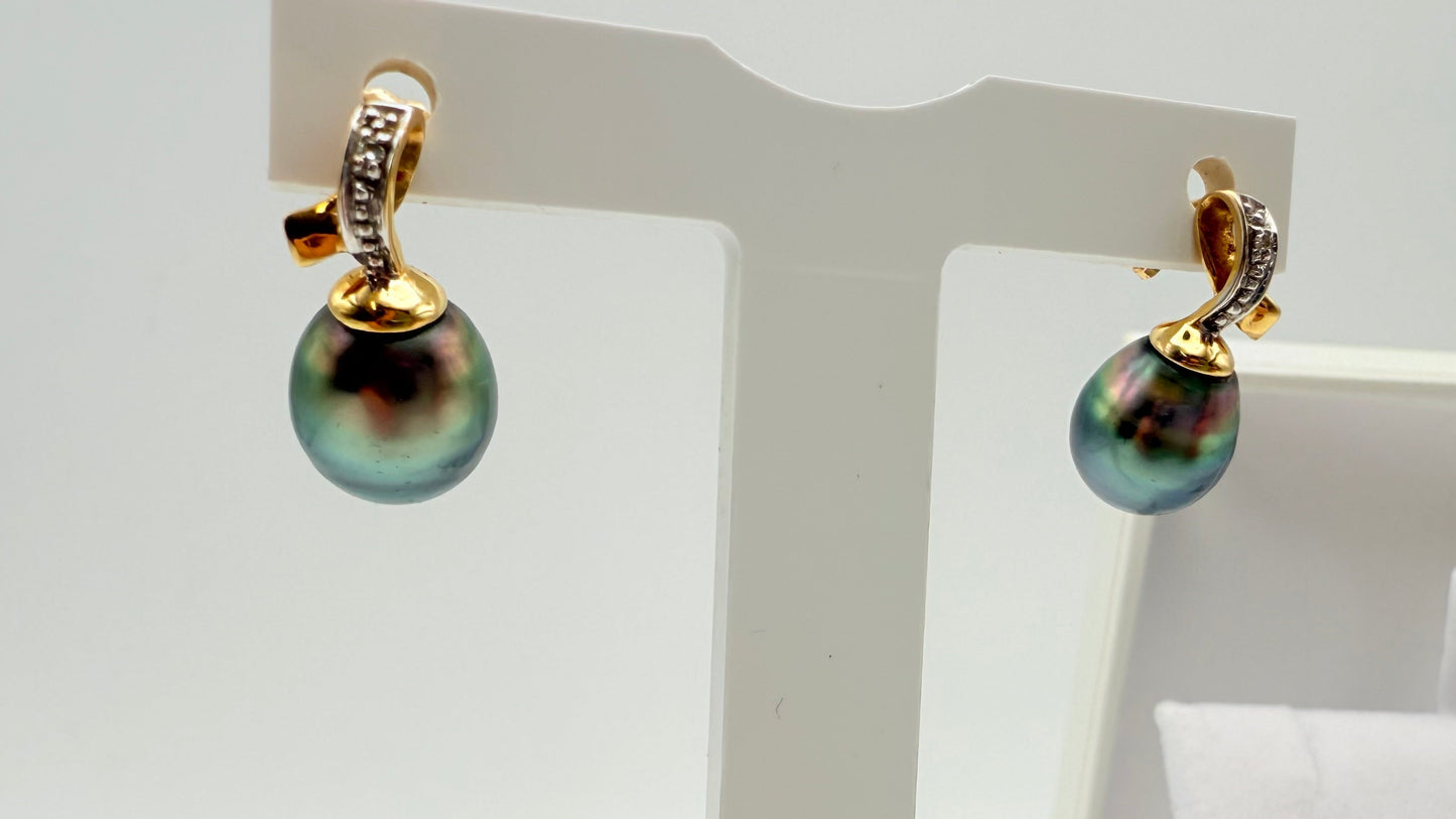 Boucles d'oreilles en or jaune 18K - 5.53 Grs