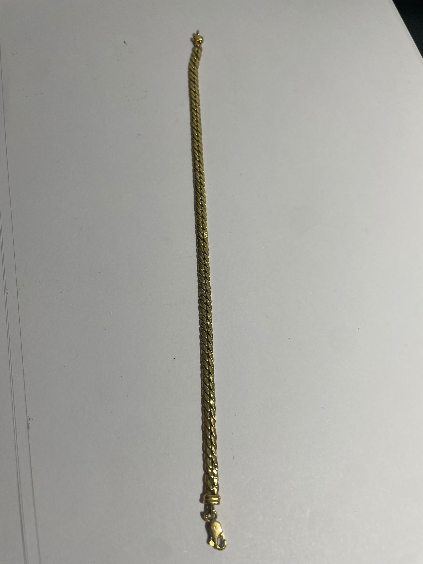 Bracelet Gourmette Or Jaune 18K 4.79 Grs