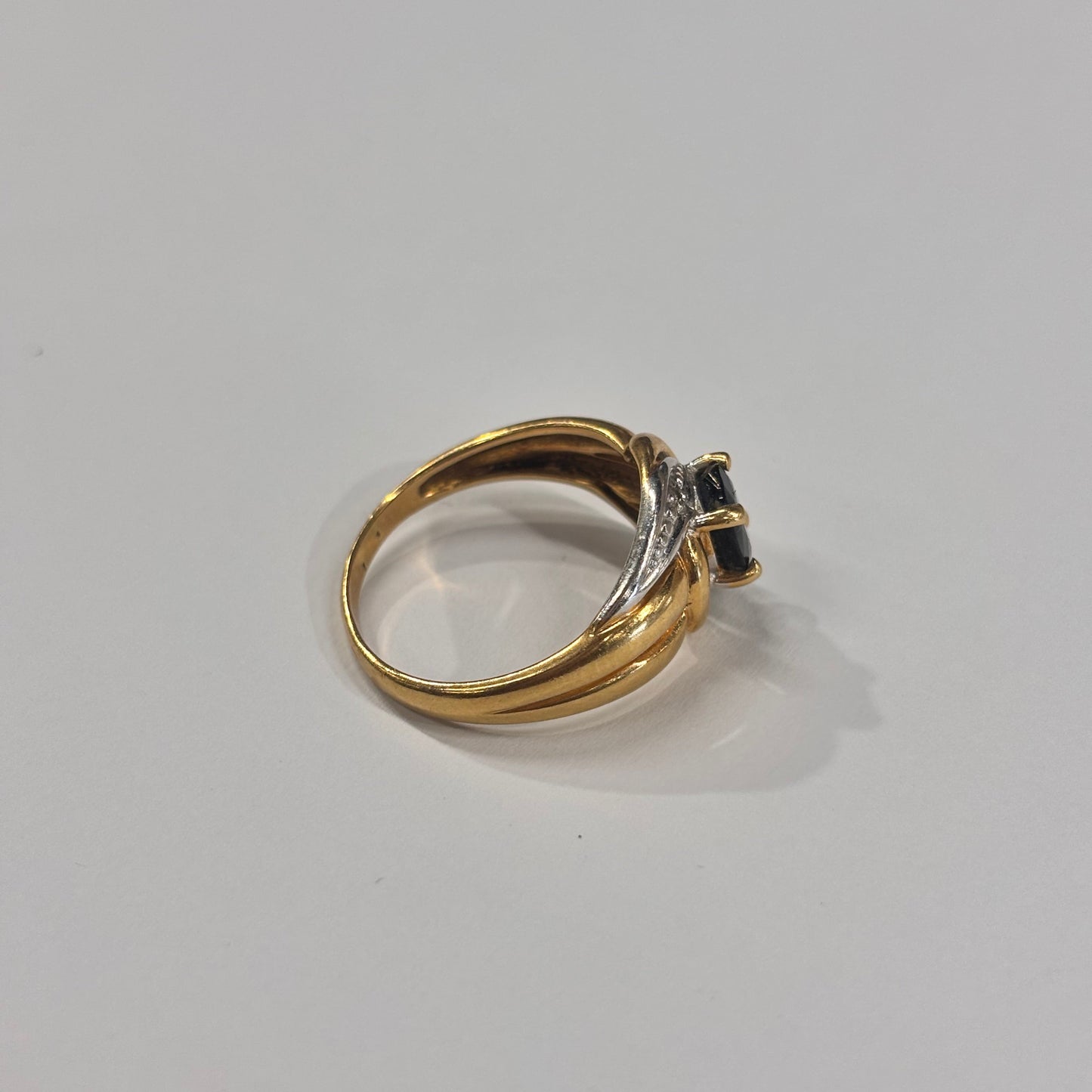 Bague en Or jaune et Blanc 18K Taille-55