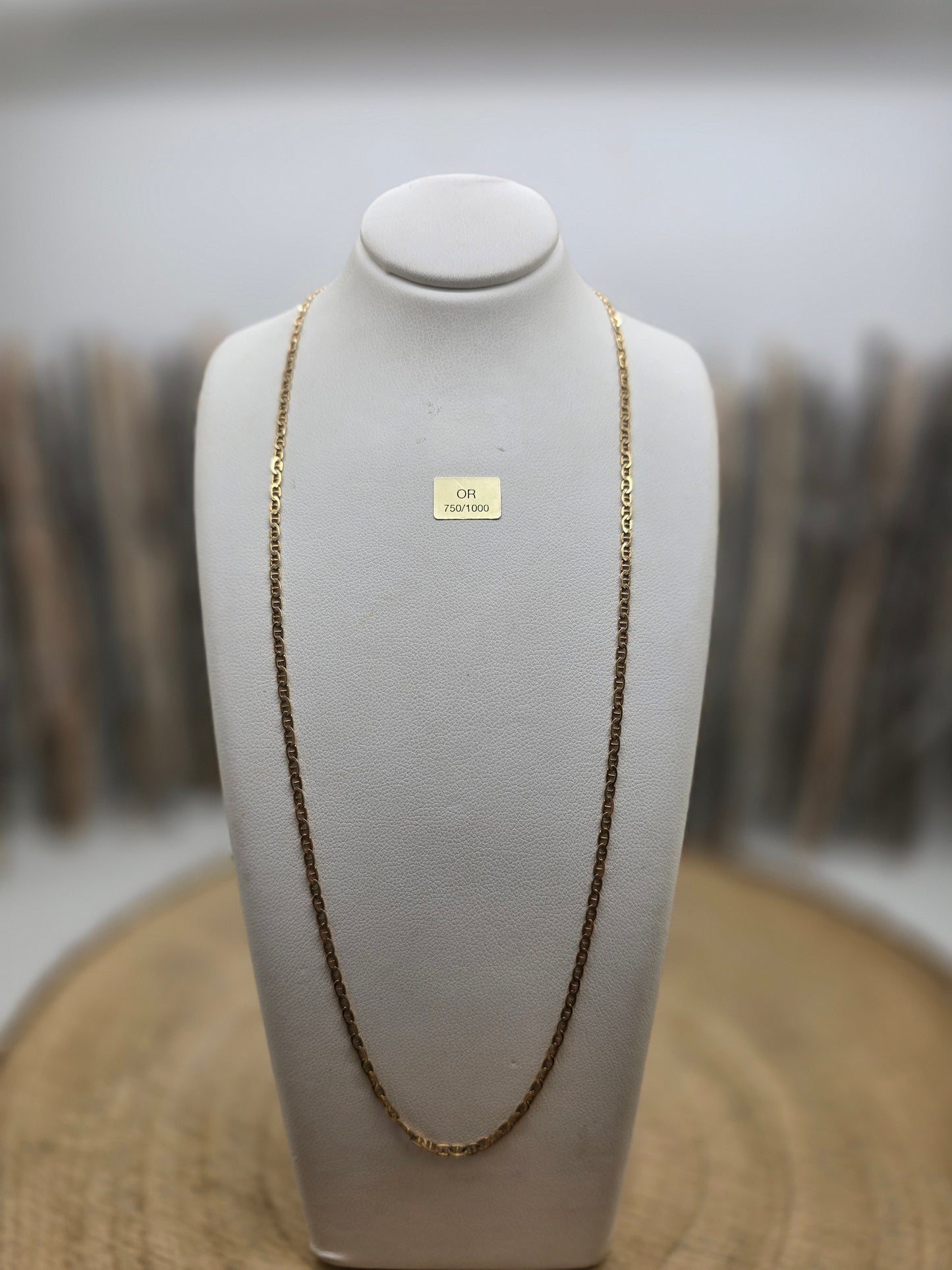 Collier Sautoir en Or Jaune 18K 3.99 Grs