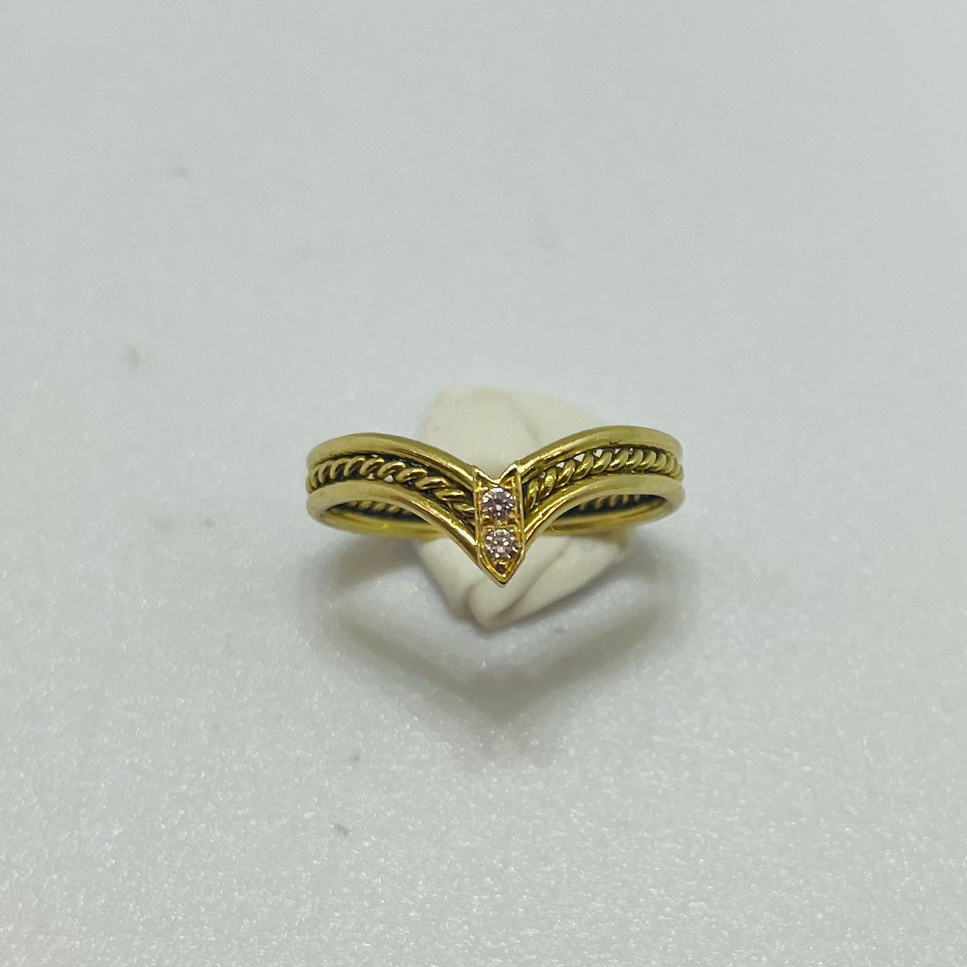 Bague en or jaune 18K Taille-50