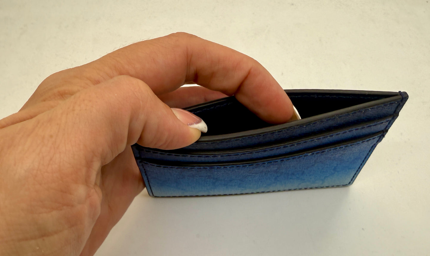Porte-cartes Gucci Chroma bleu monogram - Comme Neuf