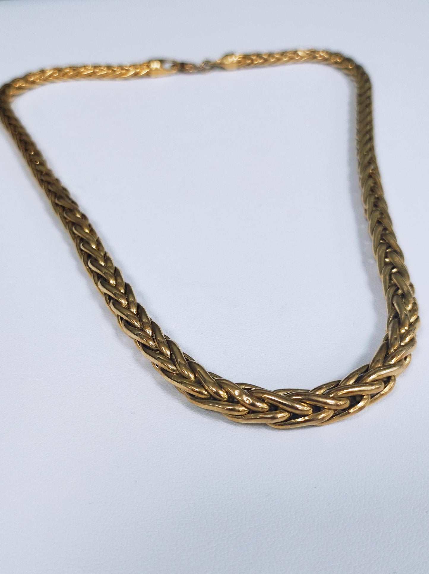 Collier Princesse en Or Jaune 18K Maille Palmier