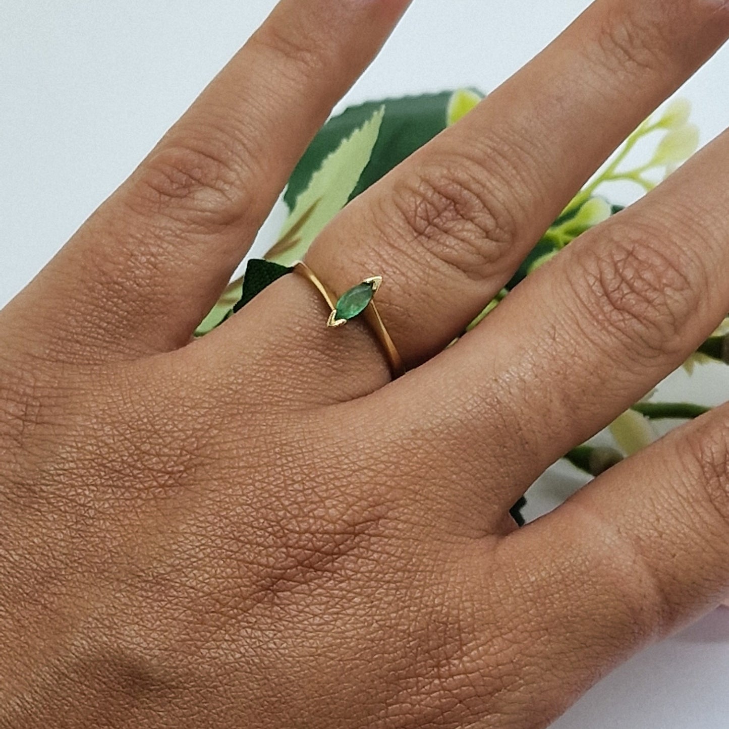 Bague en Or Jaune 18K Taille-51