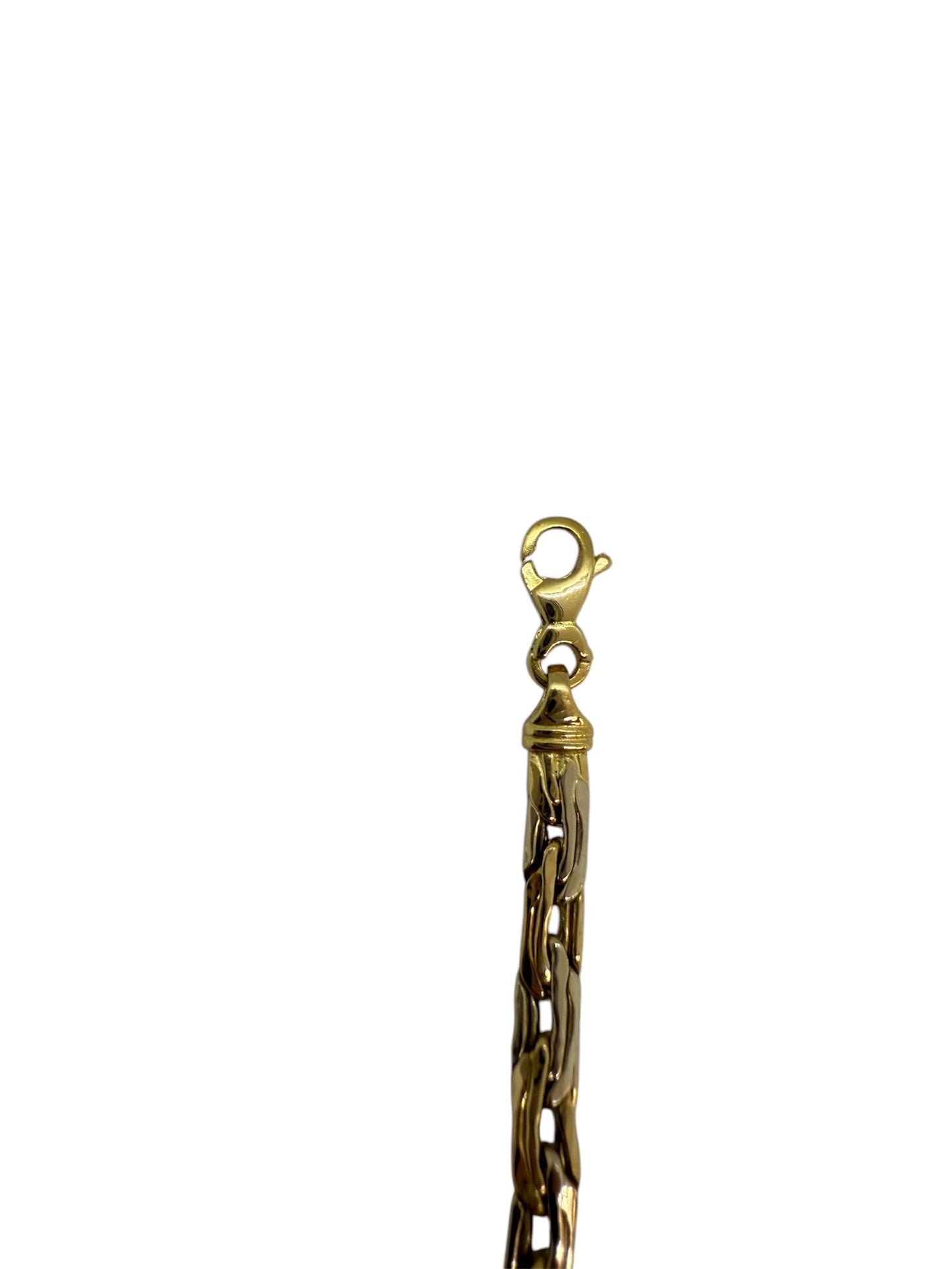 Collier Ras du Cou Or Jaune 18K Maille Haricot
