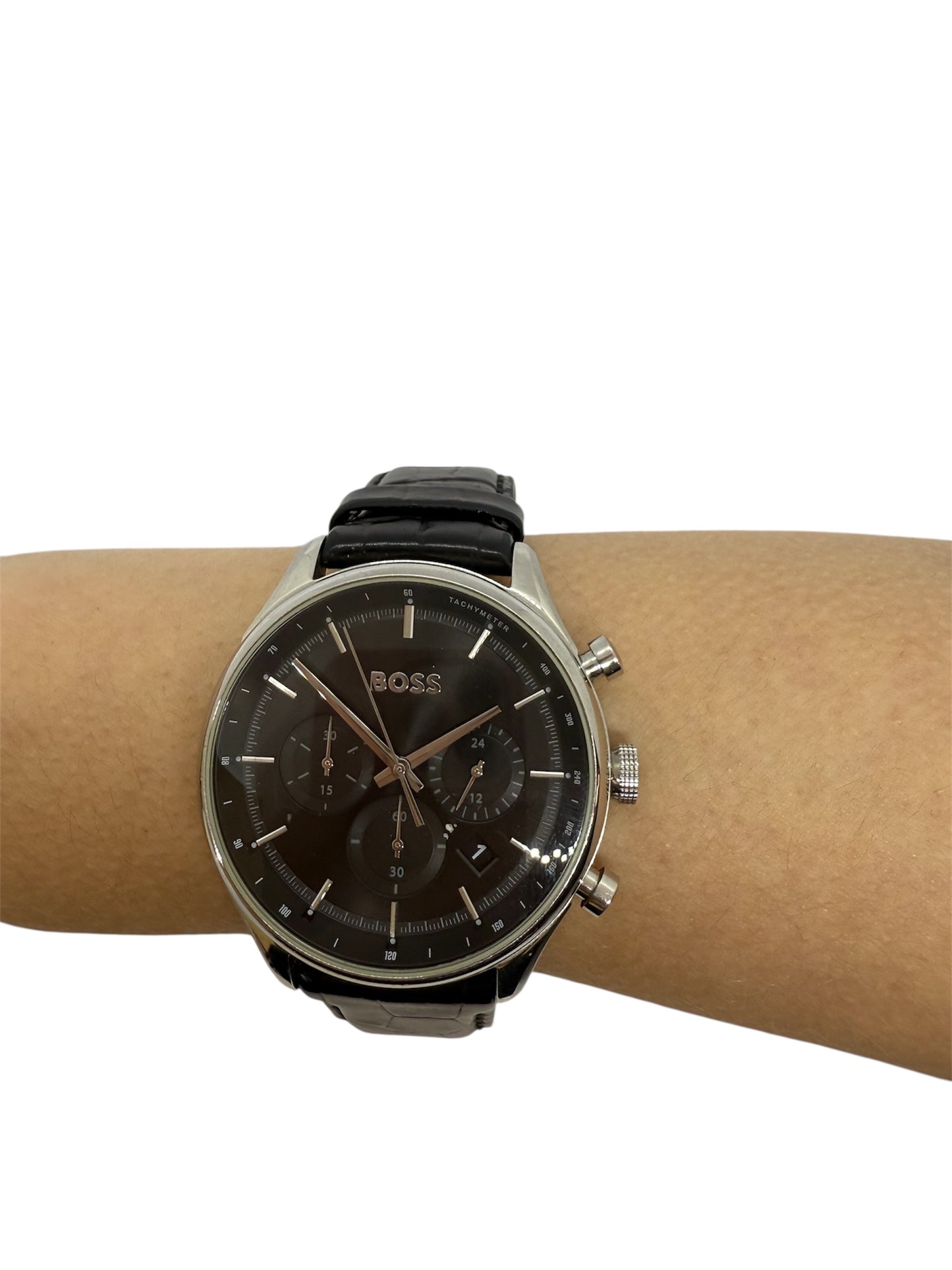 Hugo Boss Montre Homme Classique Quartz Cuir Très Bon Etat