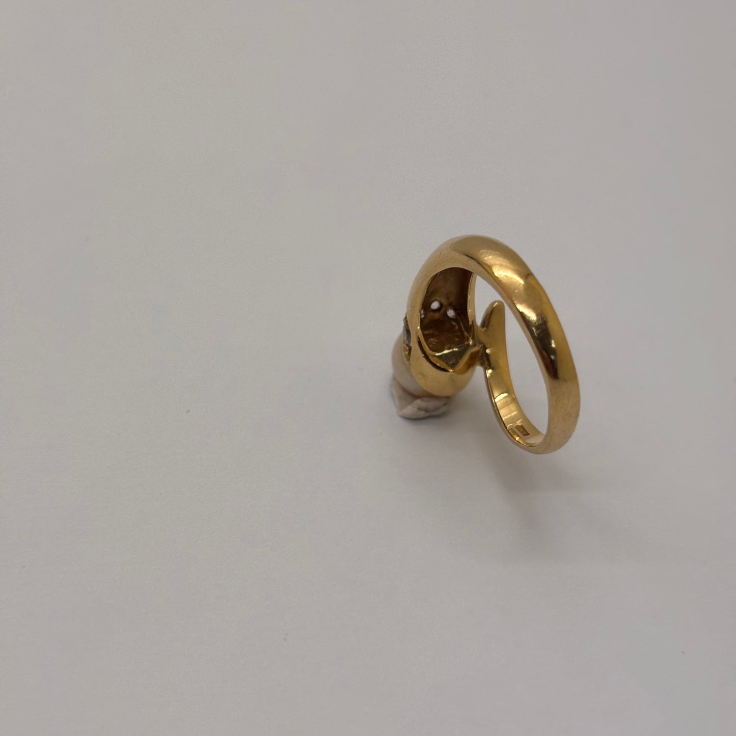Bague en or jaune 18K Taille-50