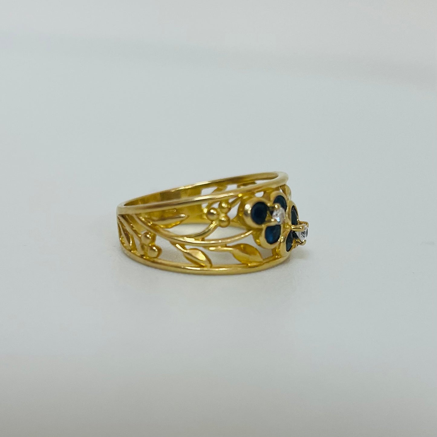Bague en Or Jaune 18K Taille-55