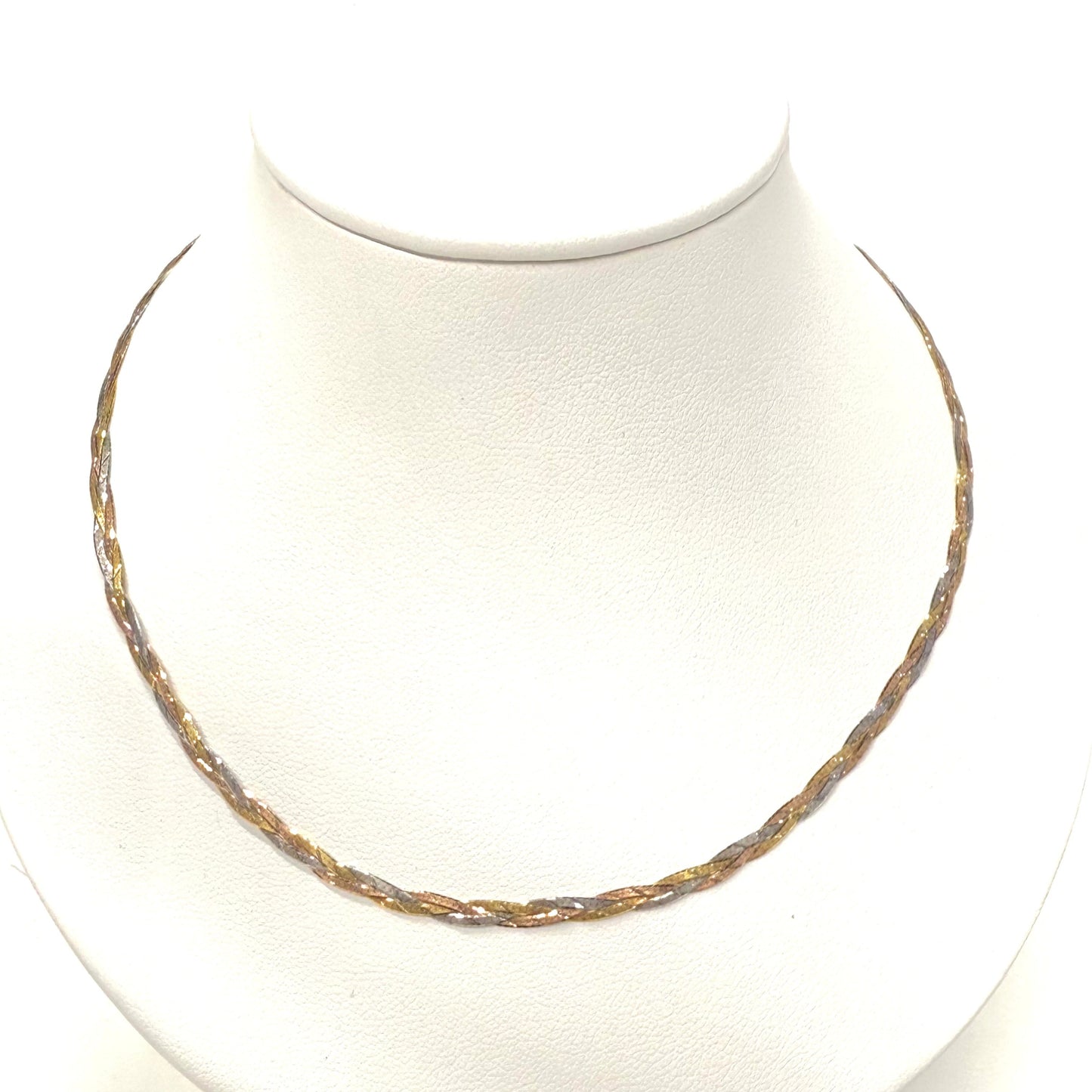 Collier Ras du Cou en or jaune 18K 4.50 Grs