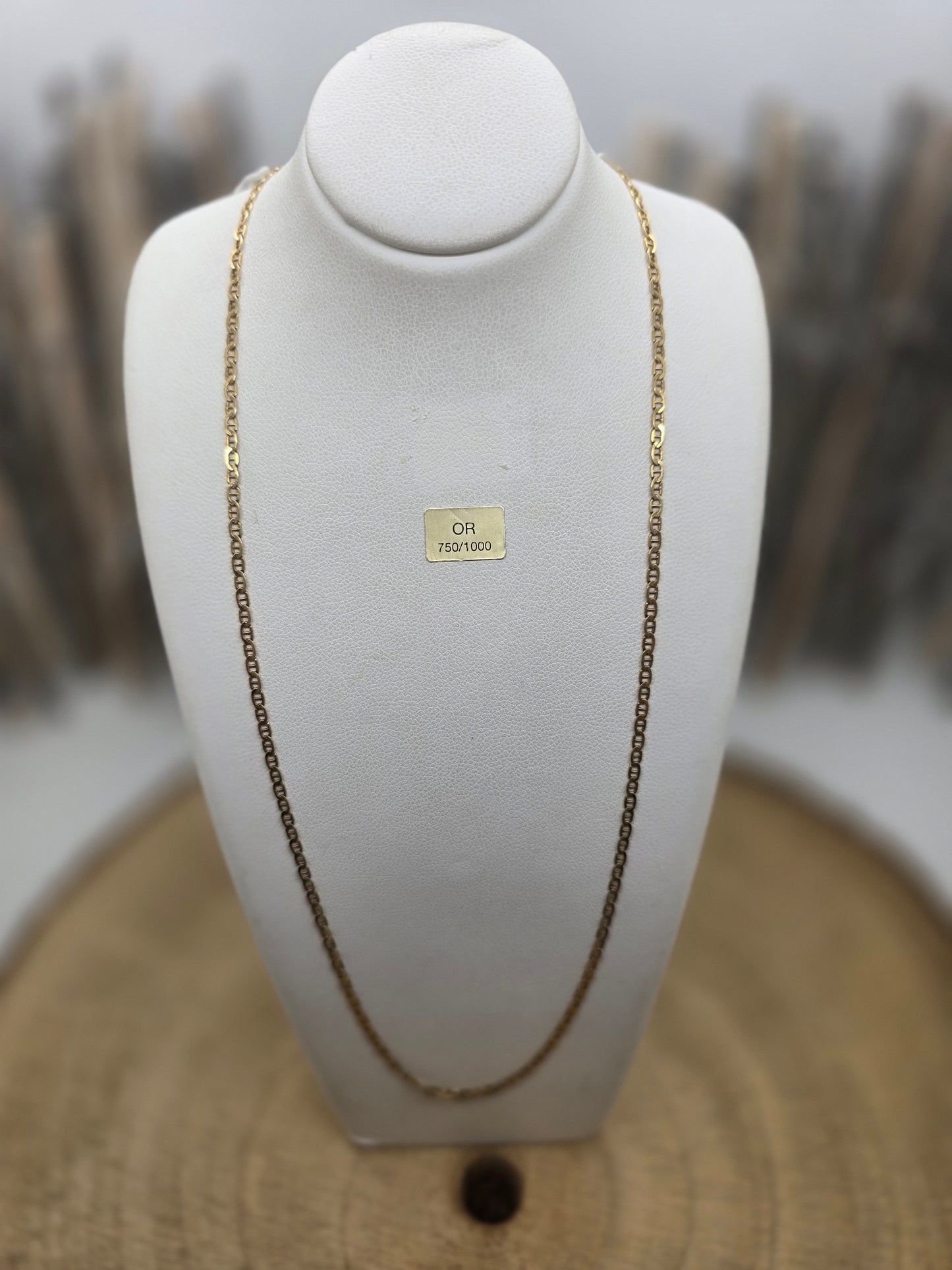Collier Sautoir en Or Jaune 18K 3.99 Grs