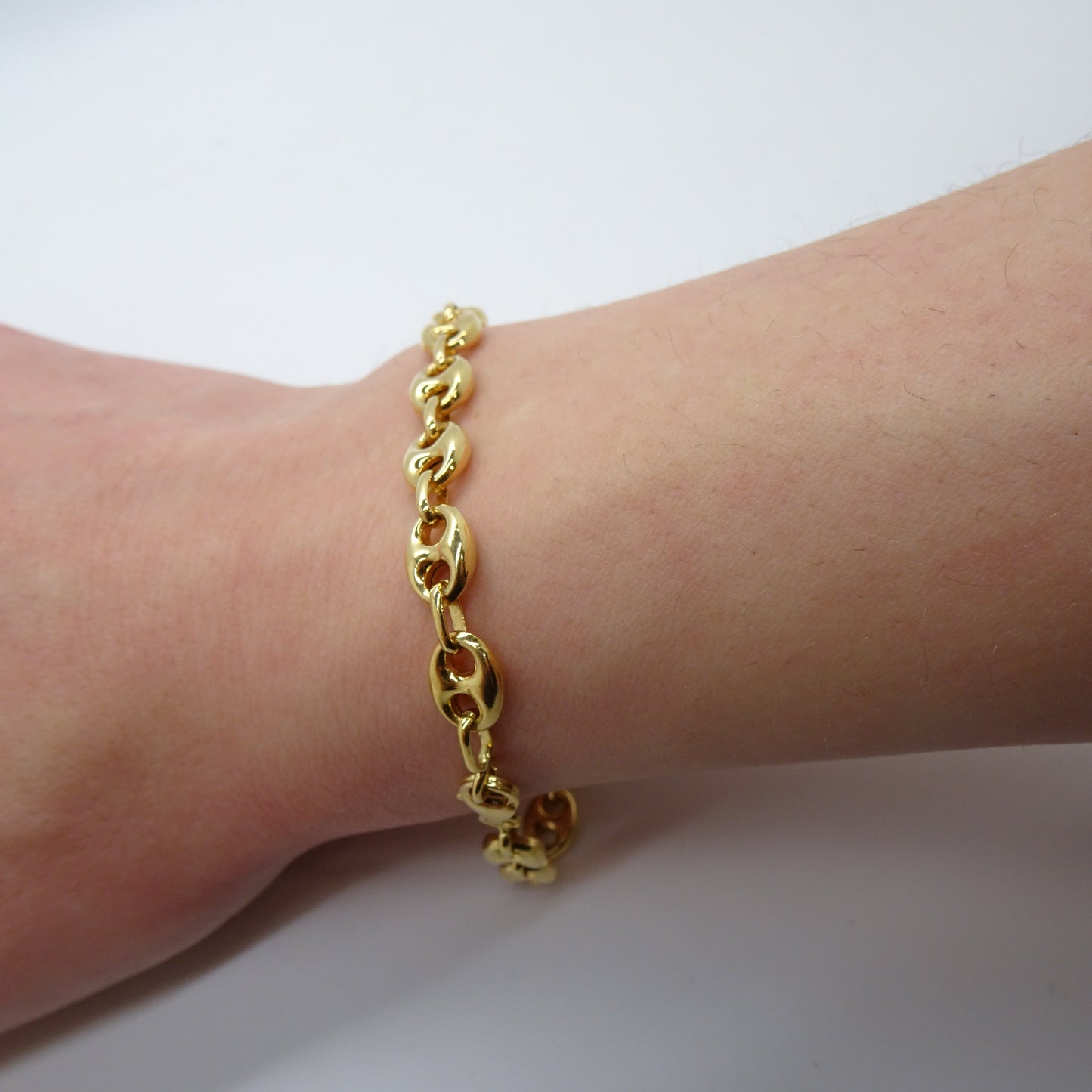 Bracelet maille Grain de Café