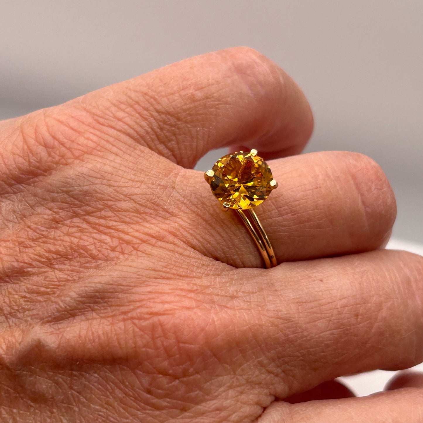 Bagues en Or Jaune 18K Taille-55