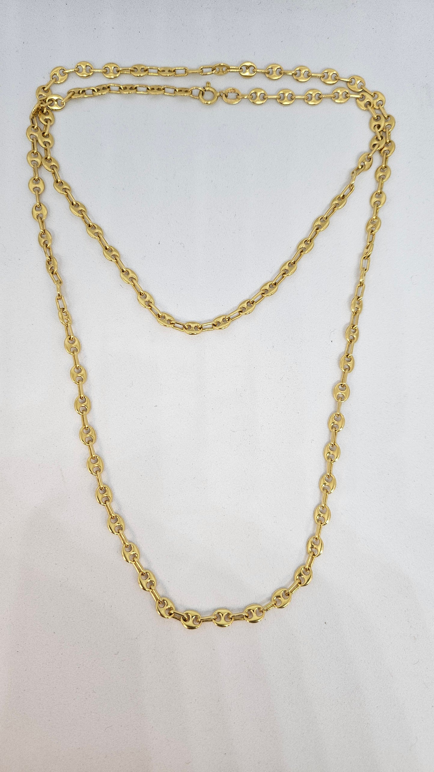 Collier Matinée Grains de Café en Or Jaune 18K