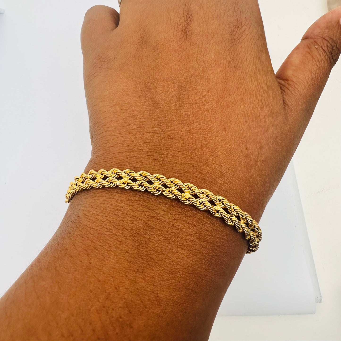 Bracelet Maillon Or Jaune 18K 6.68 Grs