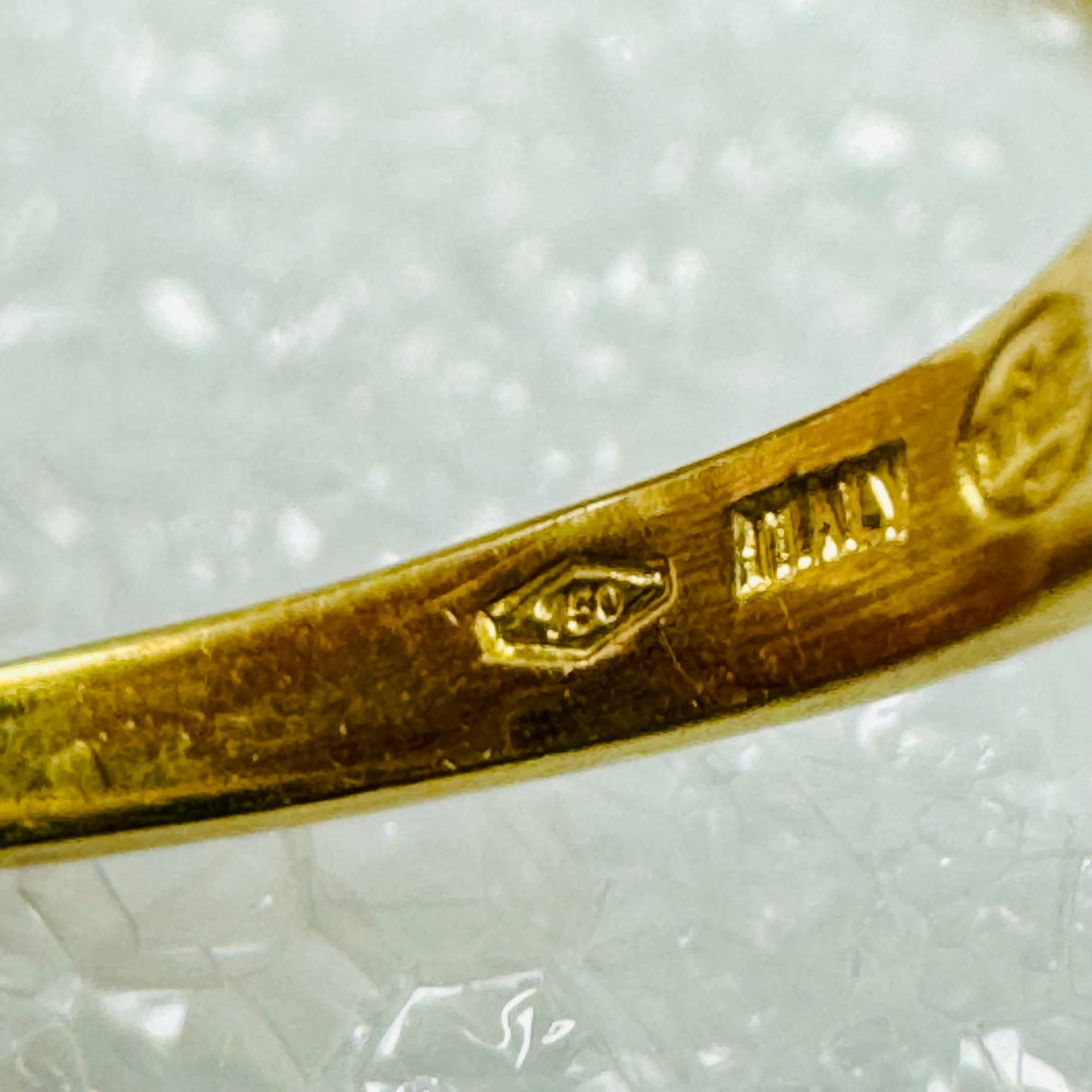 Bague en Or Jaune 18 K avec Oxyde de Zirconium - T 56