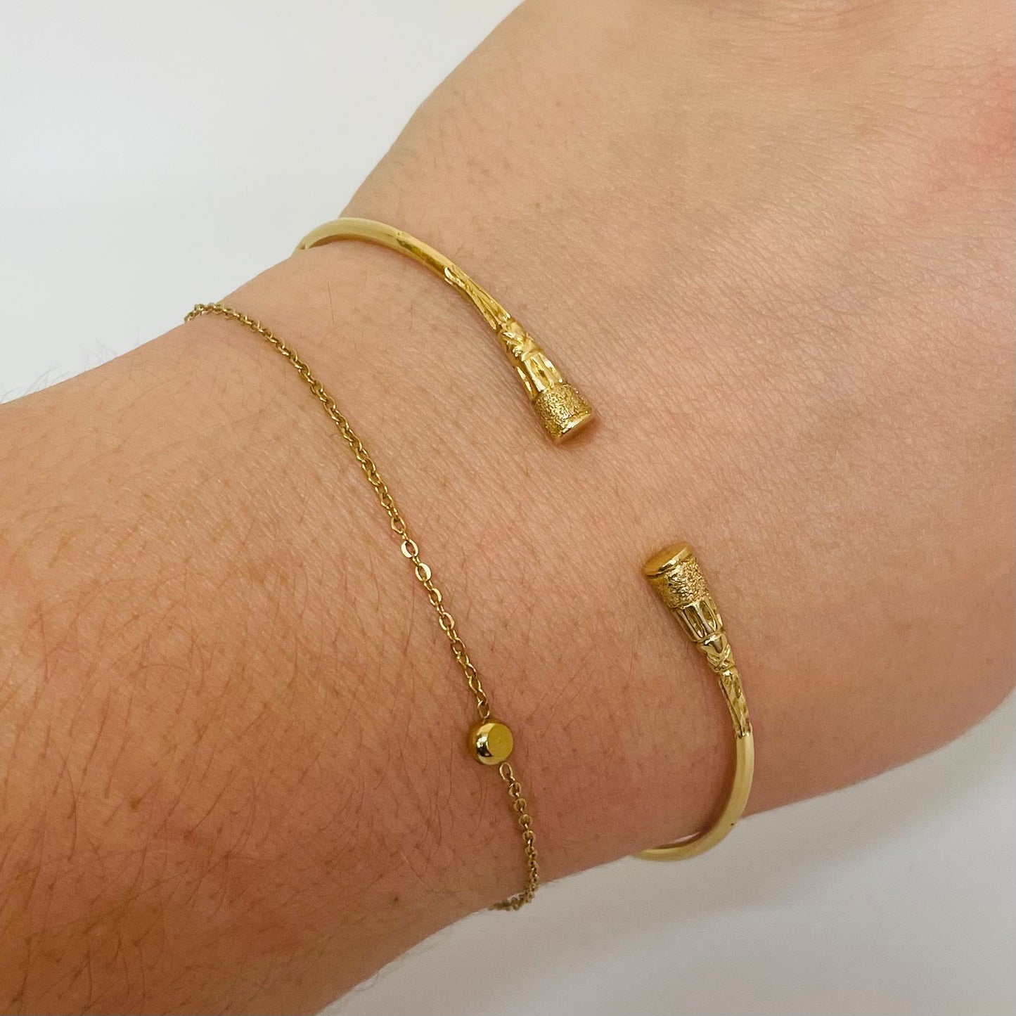 Bracelet Jonc Malgache en Or Jaune 18K