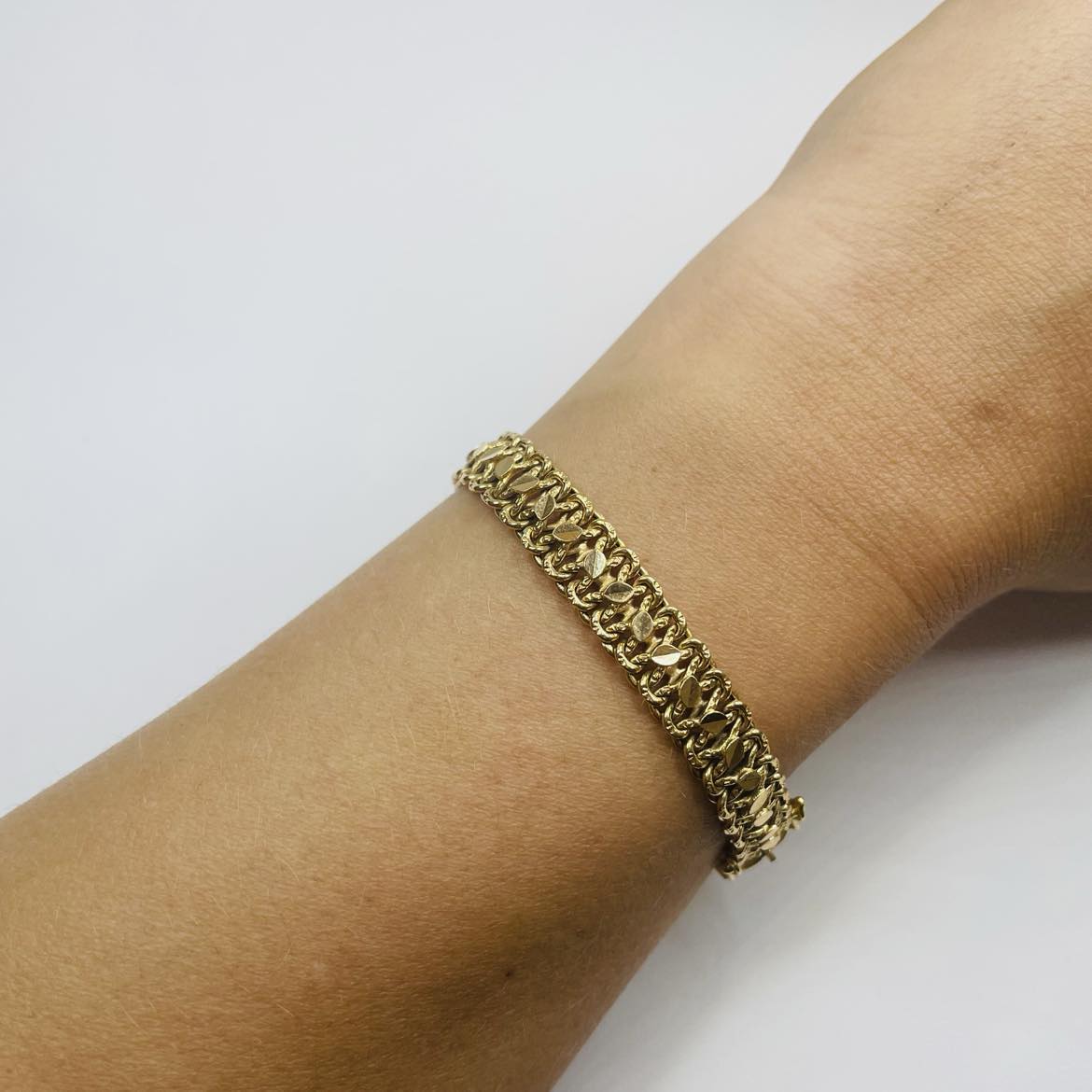 Bracelet Gourmette en Or Jaune 18K 12.49 Grs