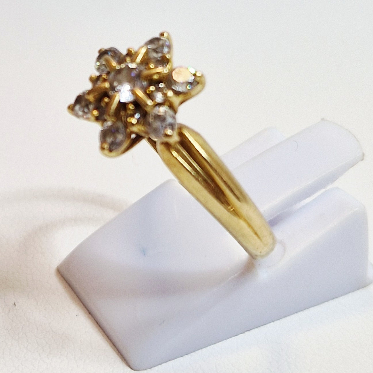 Bague Marguerite en Or Jaune 18K Taille-55