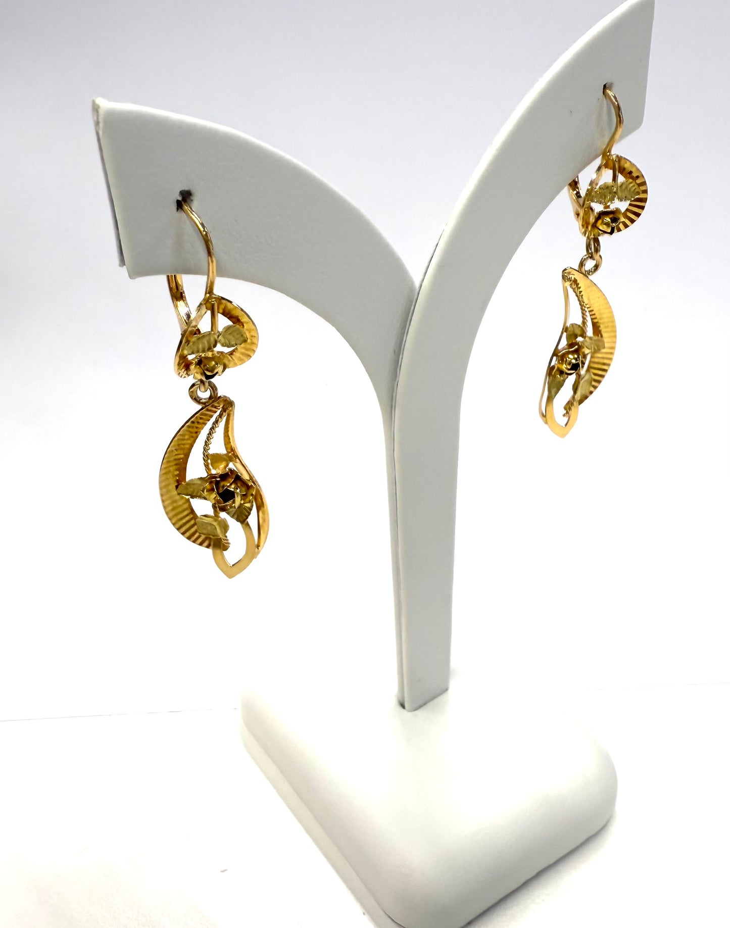 Boucles d'oreilles Dormeuses en Or jaune 18k