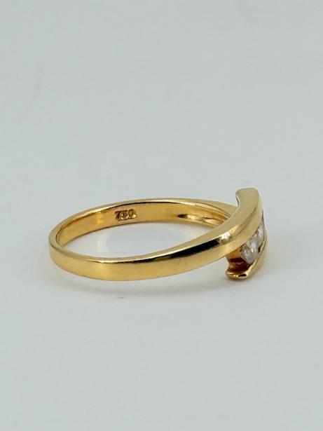 Bague en or jaune 18K Taille-56