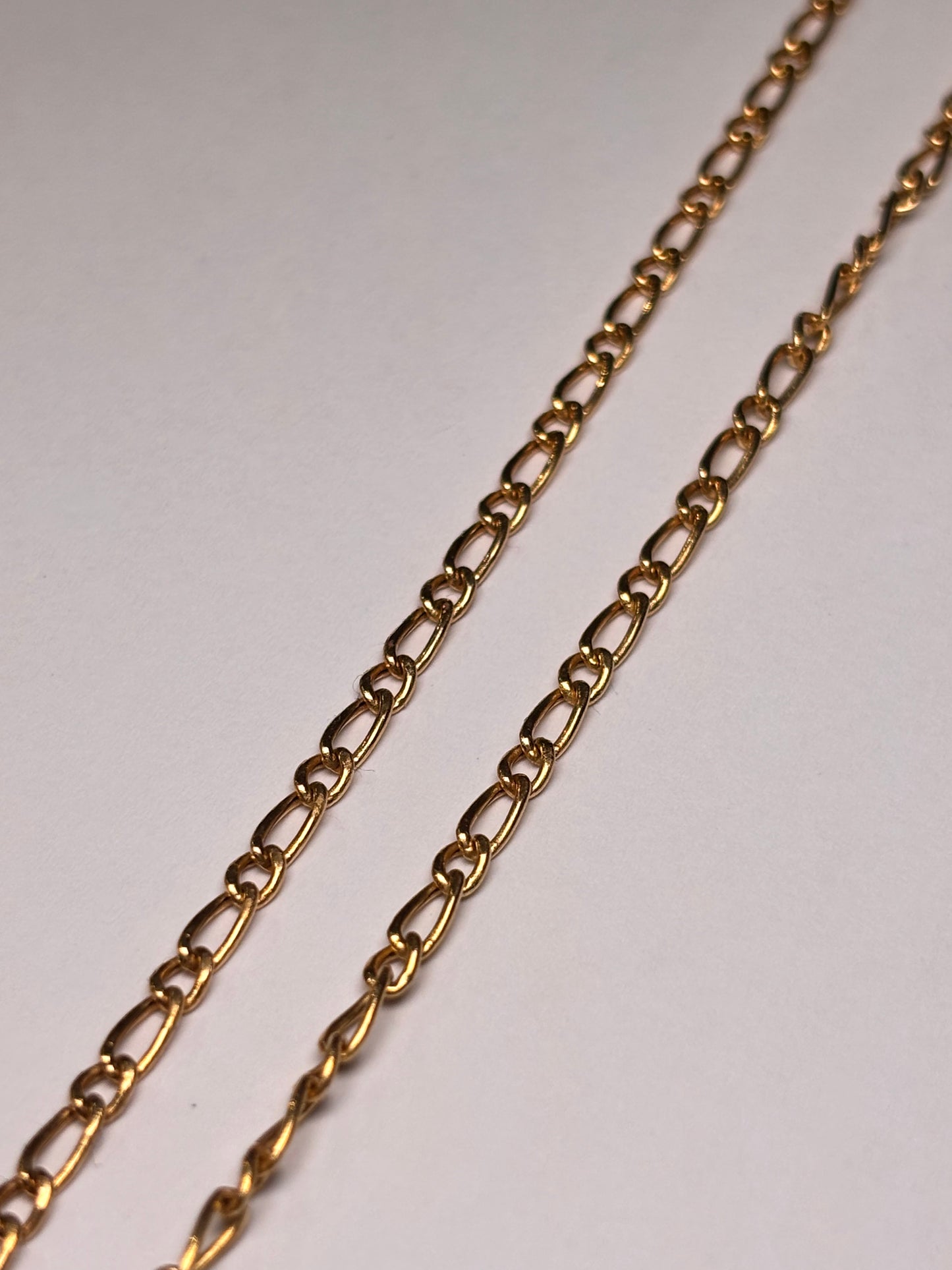 Collier Sautoir en Or Jaune 18 Carats Figaro 50cm