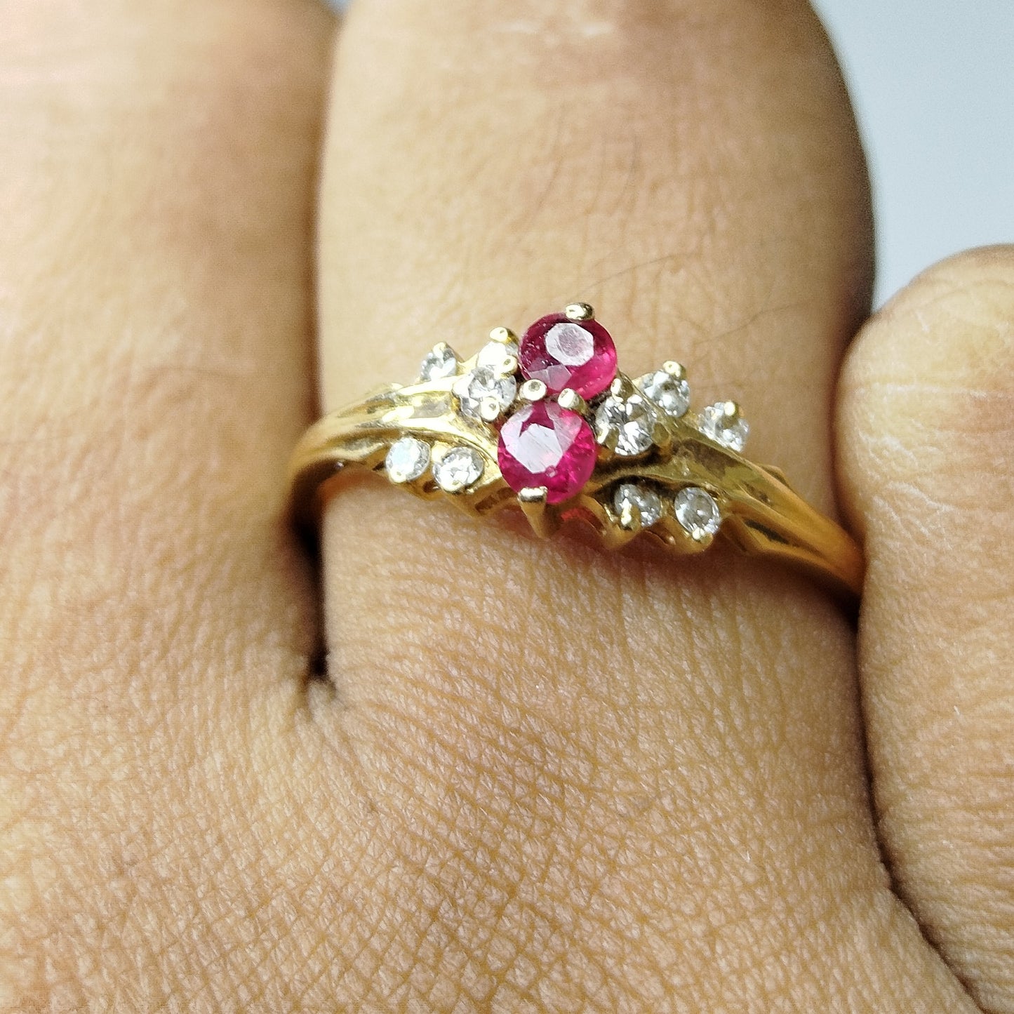 Bague en or jaune 18K Taille-55