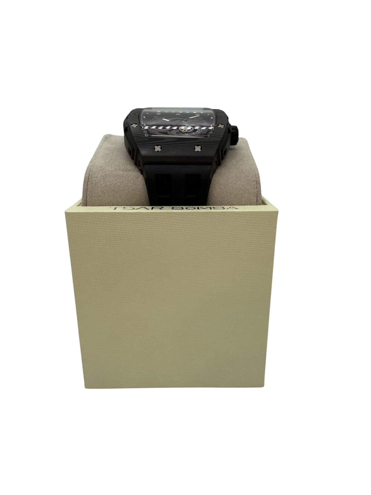 Montre Tsar Bomba Automatique Carbone Squelette 2024 Comme Neuve