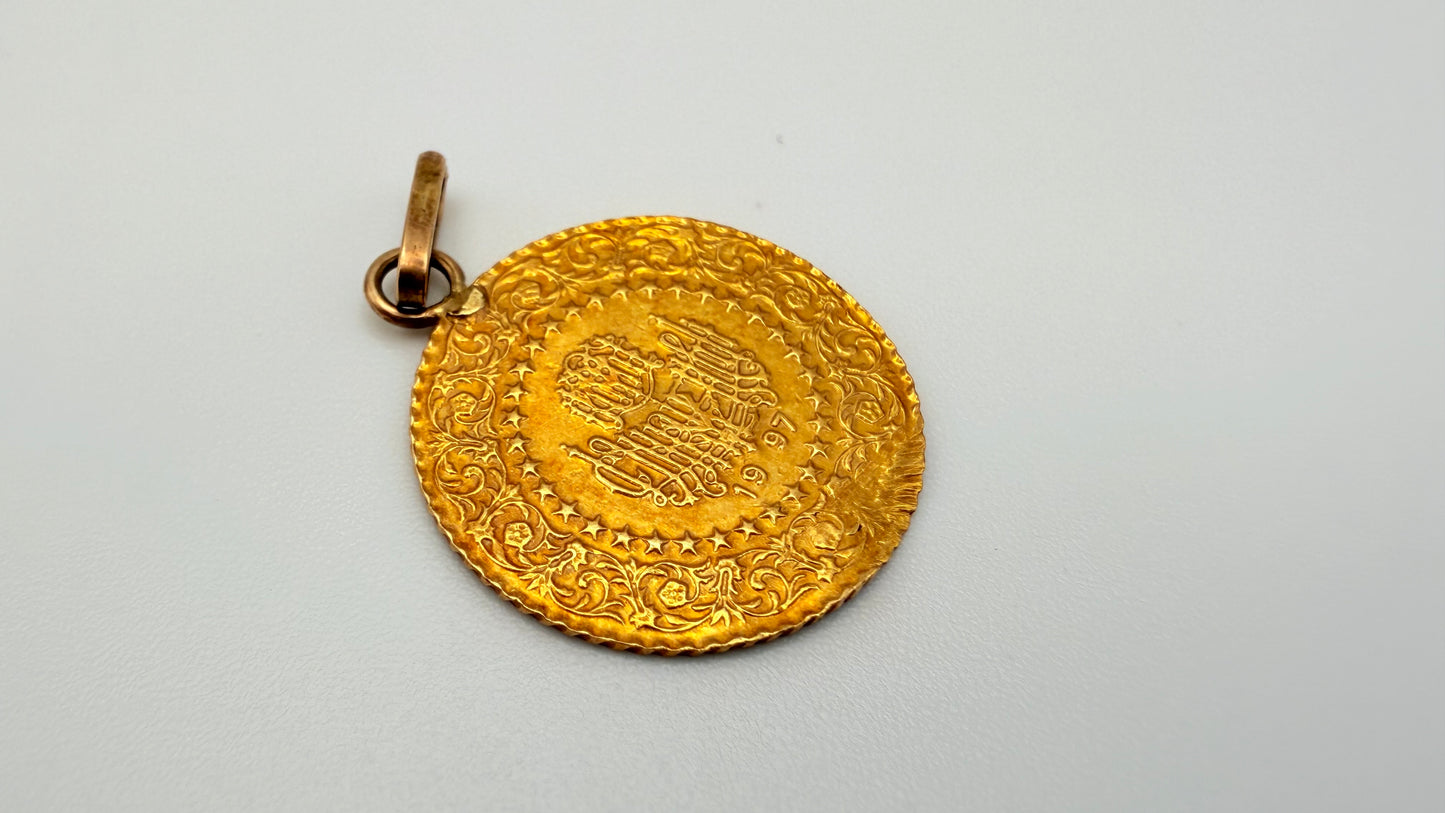 Pendentif Médaille en Or Jaune 18K 1.88 Grs