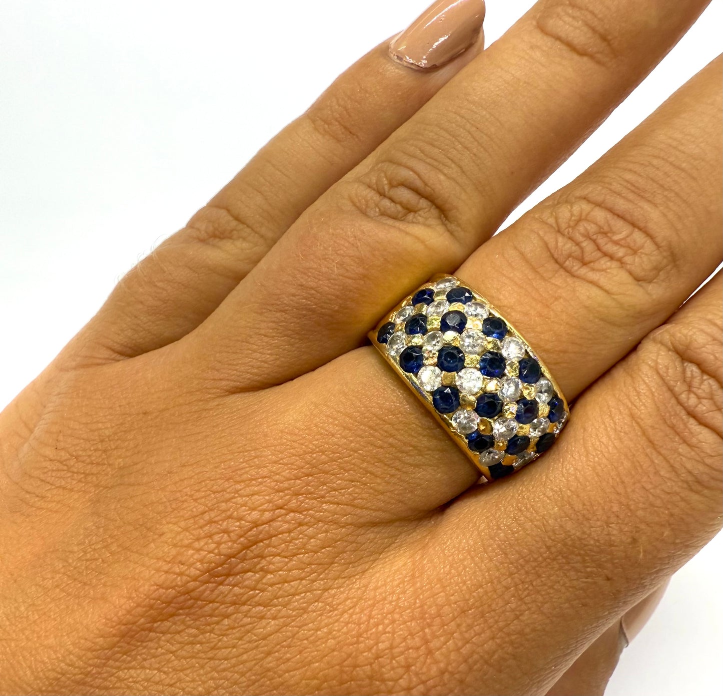 Bague en or jaune 18k Taille-57