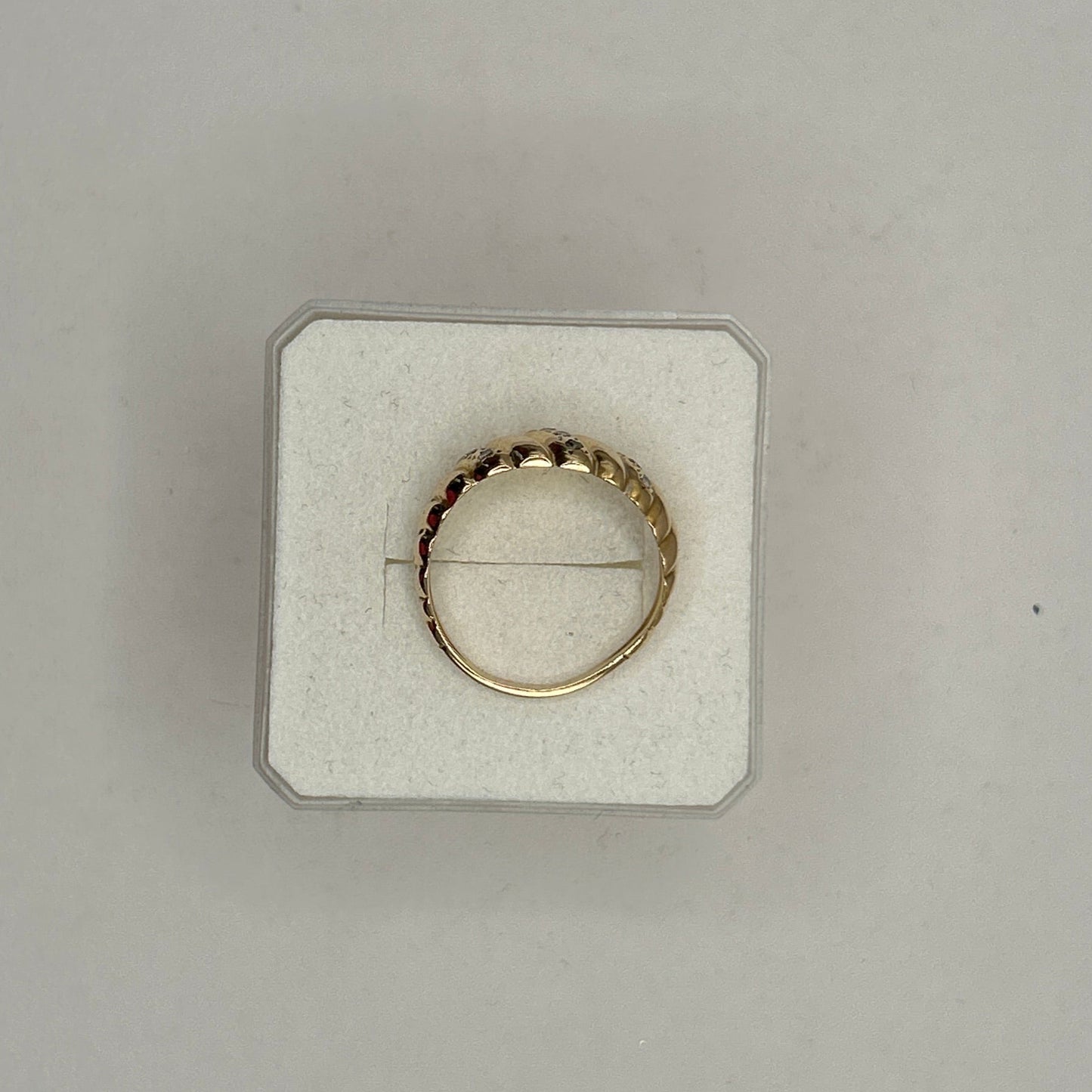 Bague en Or 750 avec 10 Diamants
