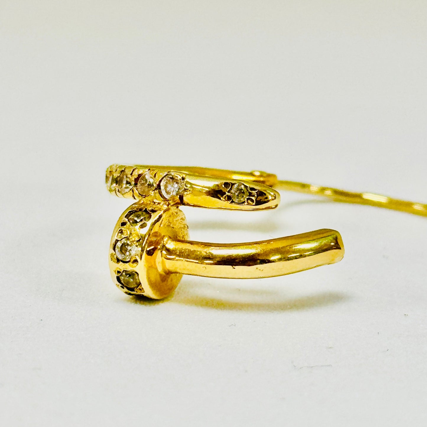 Créoles en or jaune 18K 7.82 Grs