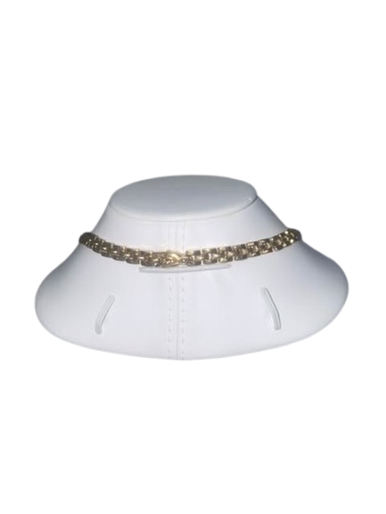 Collier ras de cou Or Jaune Gourmette 18K 44cm