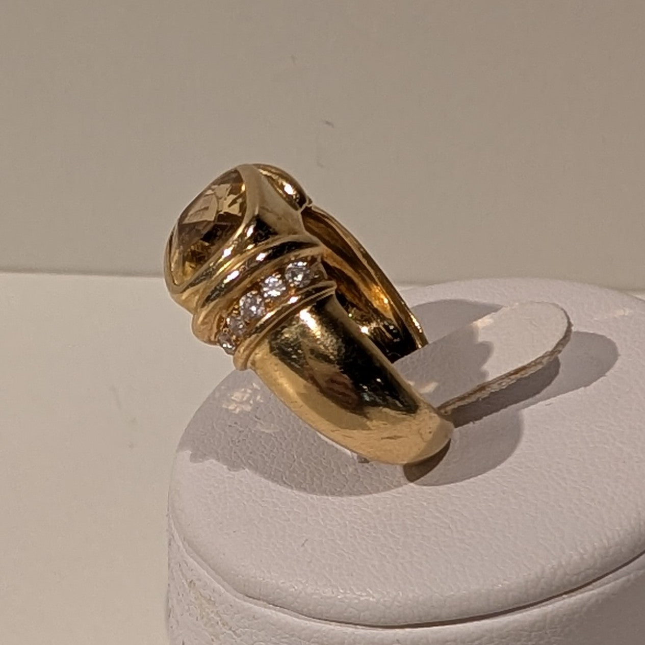 Bague Tank en Or Jaune 18K Taille-58