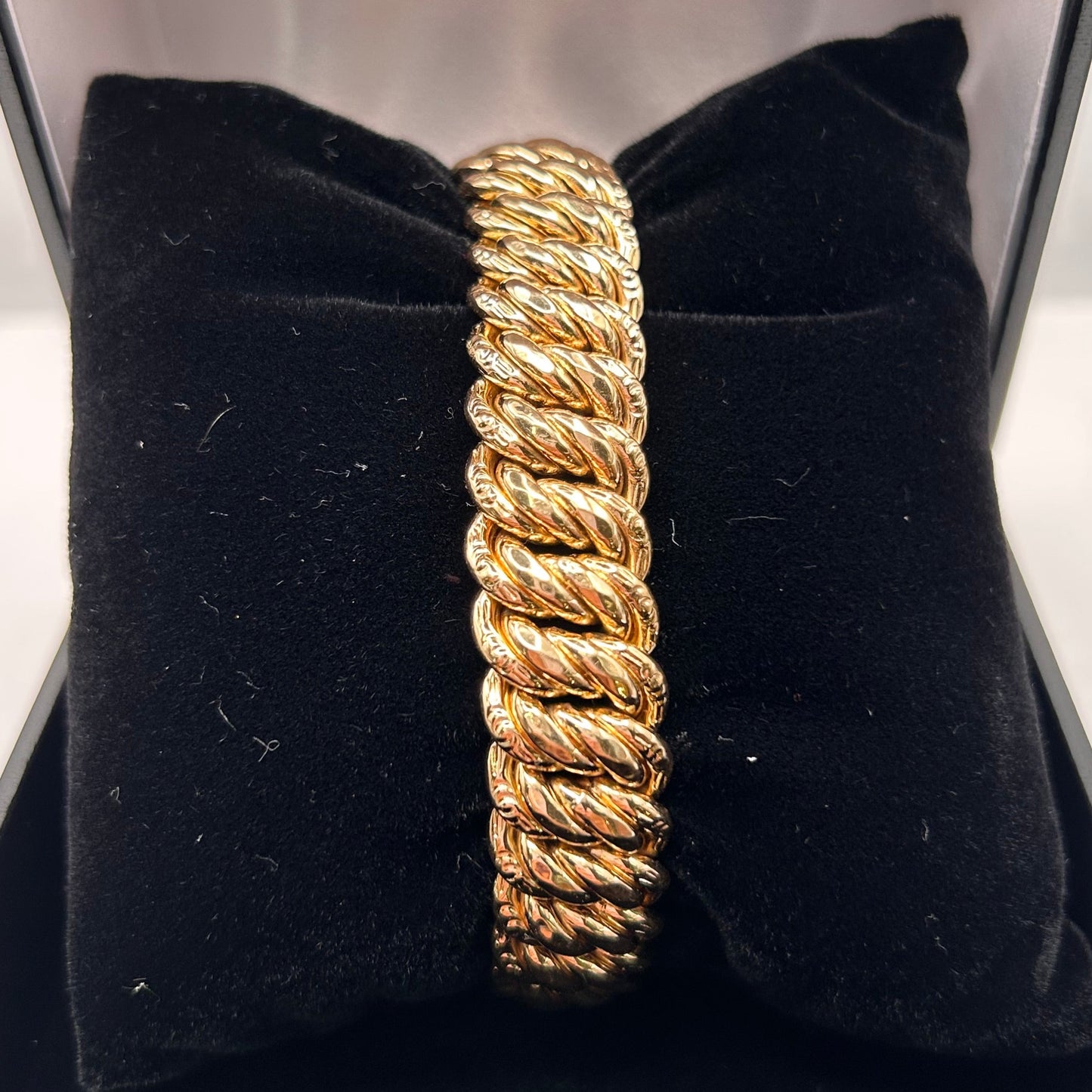 Bracelet Gourmette Or Jaune 18K 31.26 Grs
